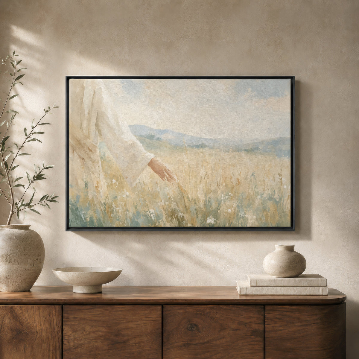 Hand In The Wheat wall art
