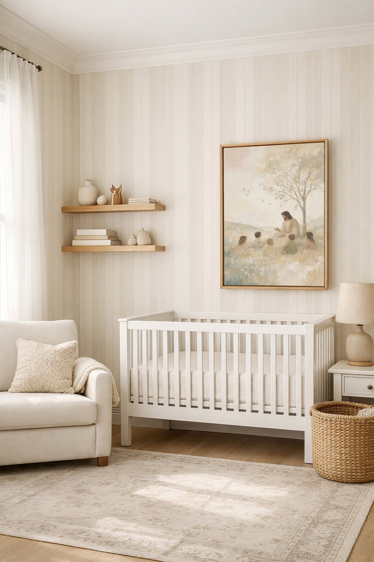 Let the Little Children Come Beneath the Tree wall art
