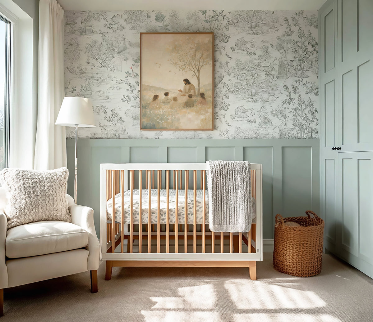 Let the Little Children Come Beneath the Tree wall art