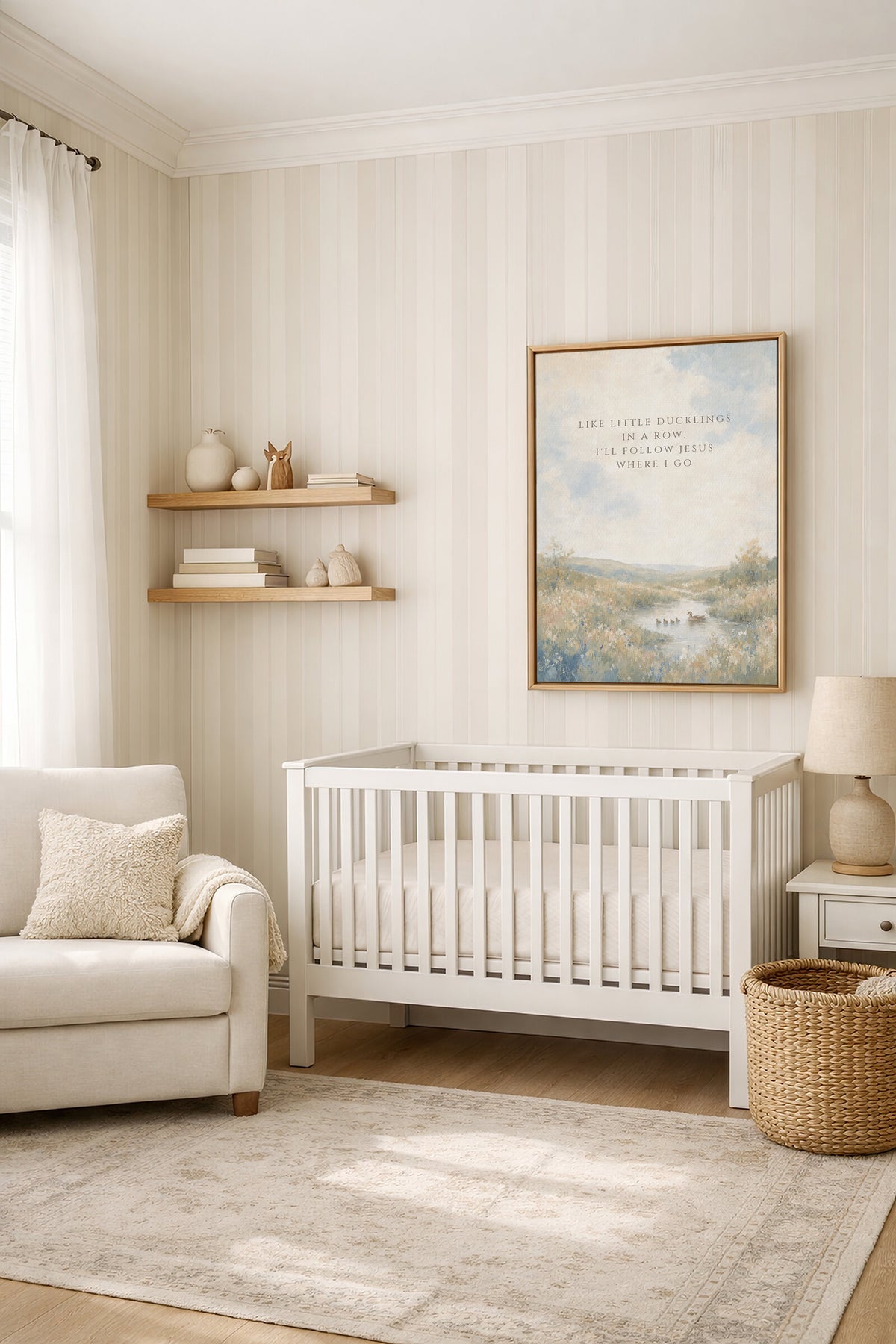 Like Little Ducklings in a Row (Portrait) wall art