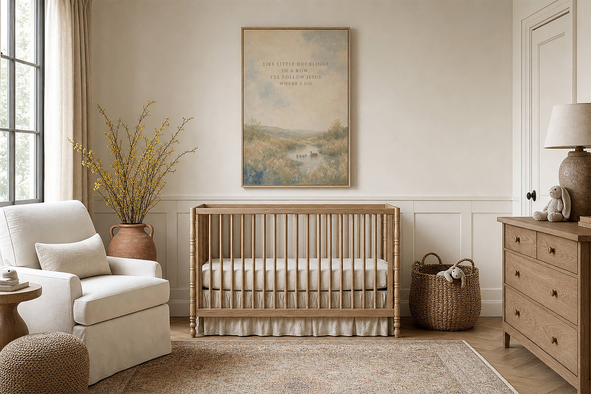 Like Little Ducklings in a Row (Portrait) wall art