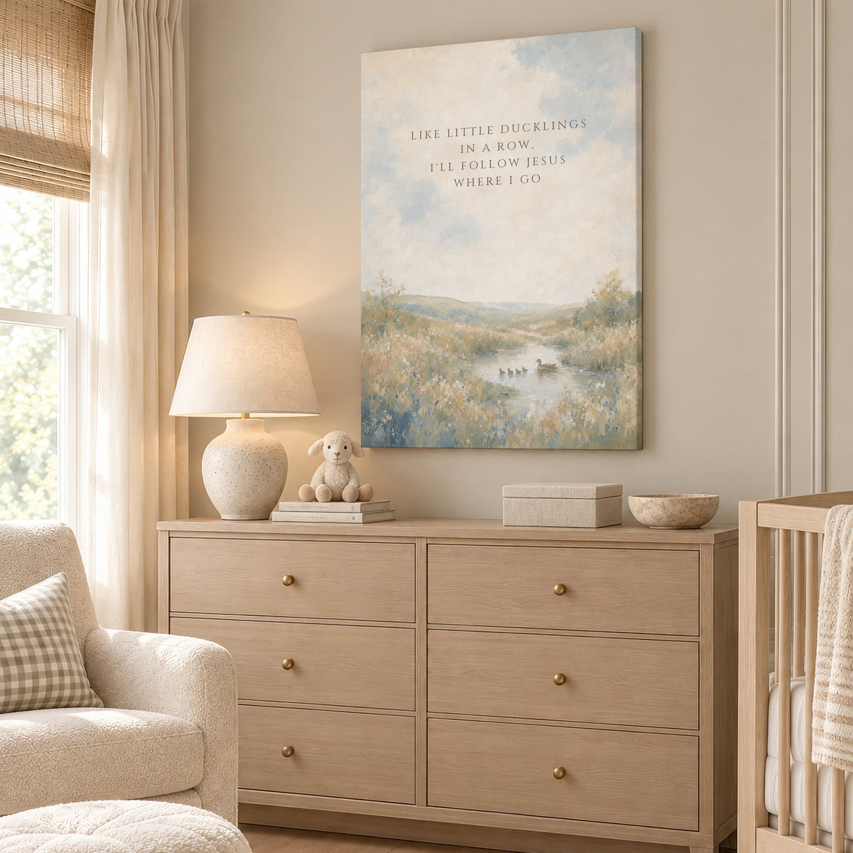 Like Little Ducklings in a Row (Portrait) wall art
