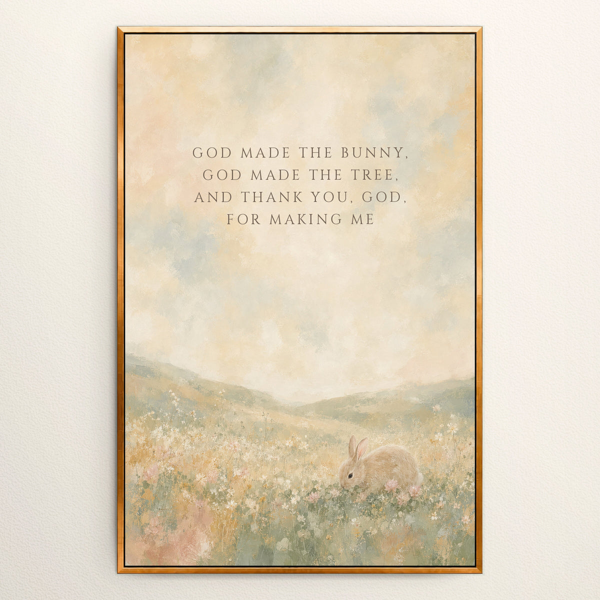 Thank You God for Making Me (Portrait) wall art