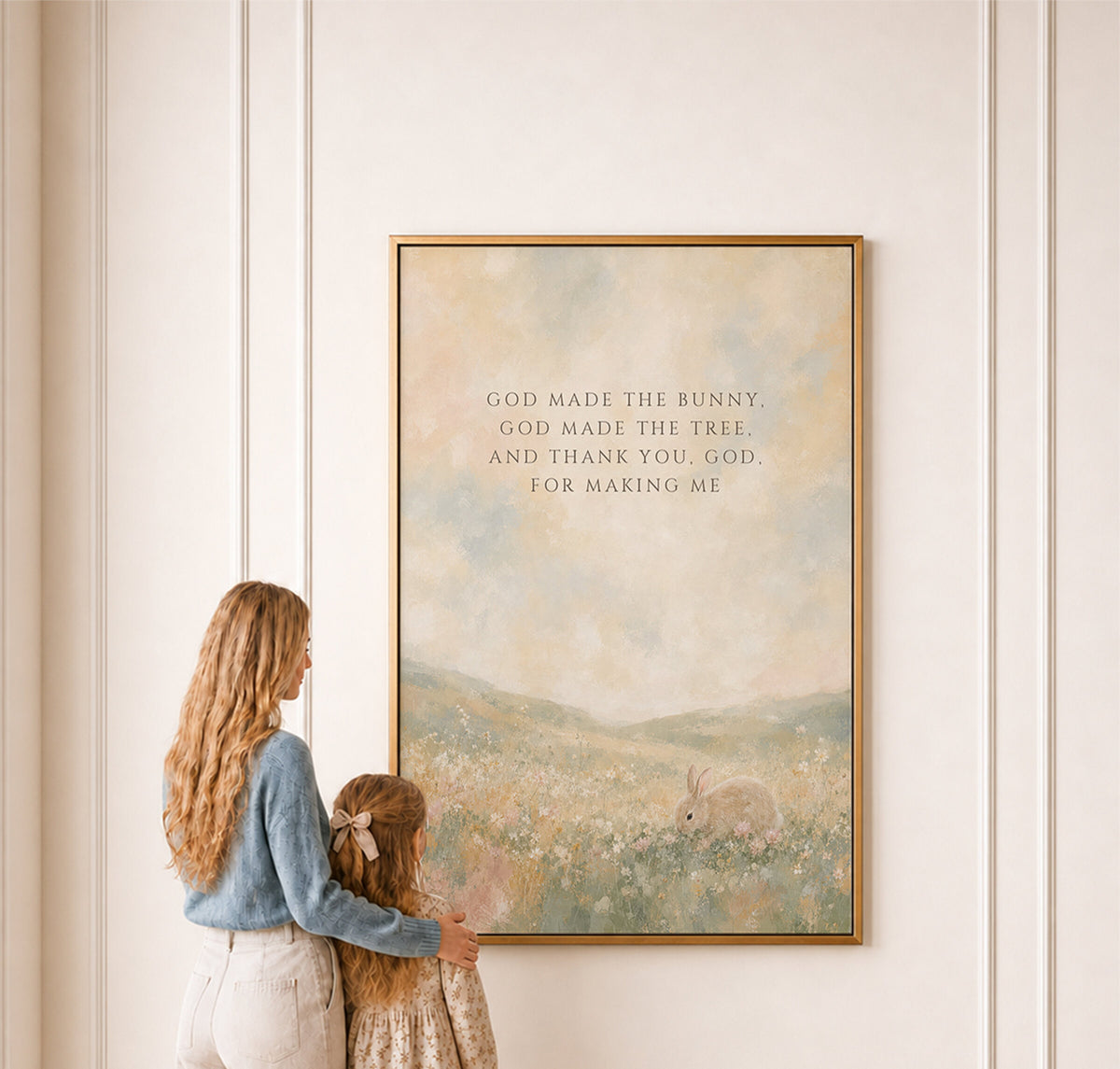 Thank You God for Making Me (Portrait) wall art