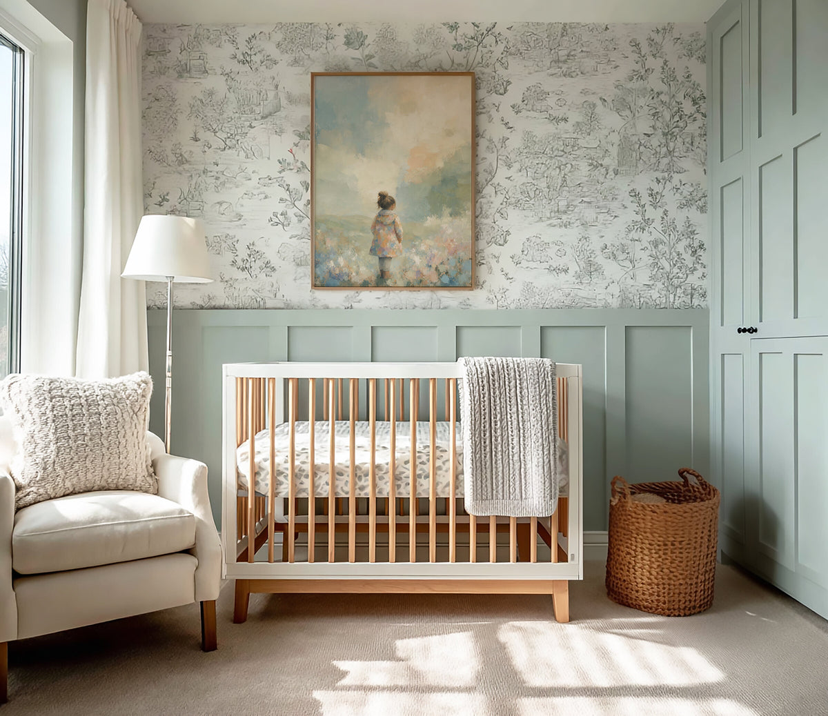 Joseph's Coat Dusty Blue wall art
