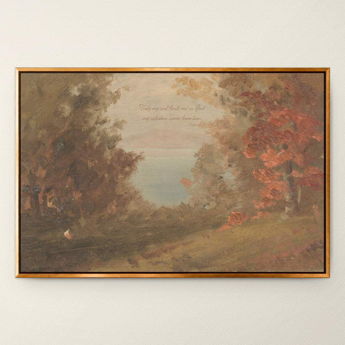 My Soul Finds Rest Autumn Clay wall art