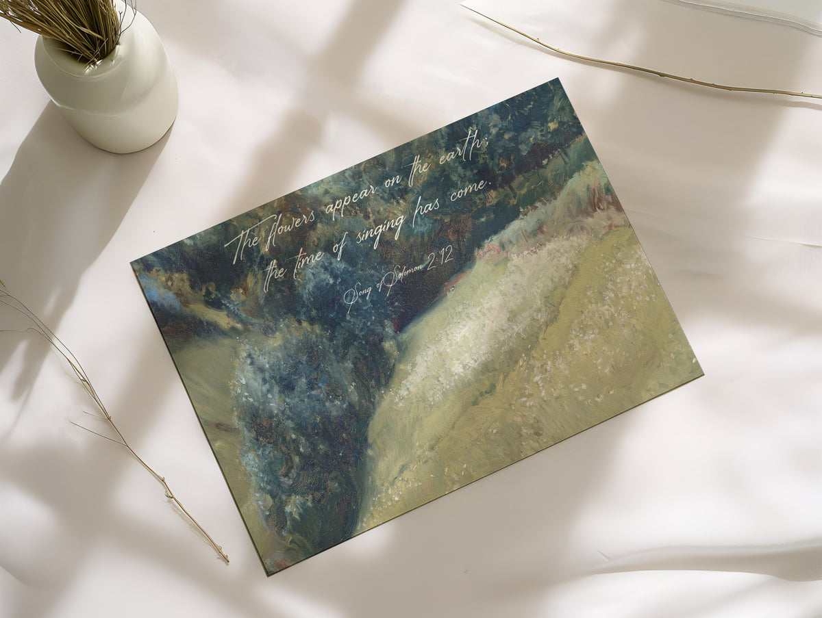 Verse Home Print — Scripture Wall Art as an unframed matte paper print