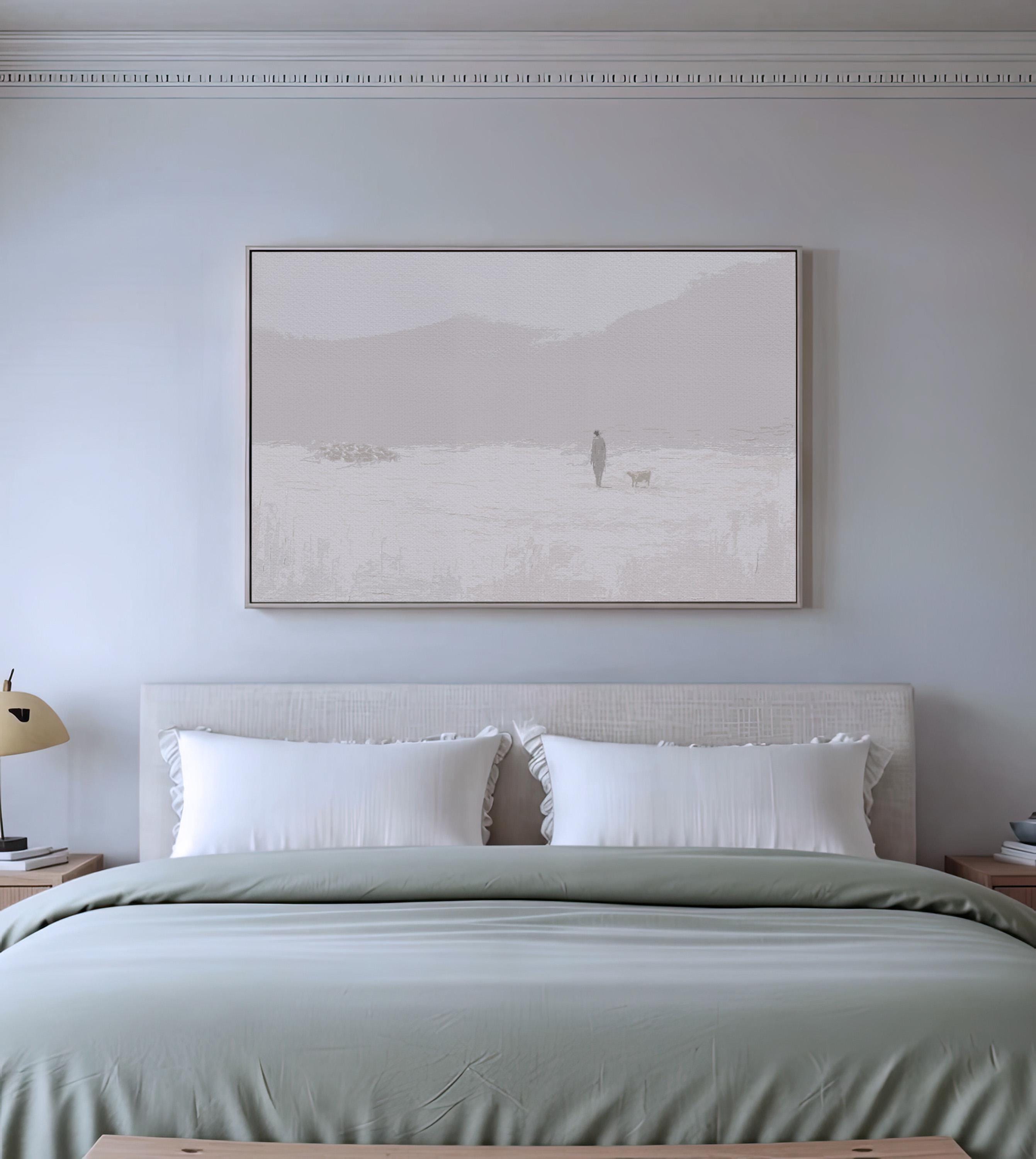 Leave the 99 - Christian Wall Art Print, Minimalist Lost Sheep Print, Faith-Based Home Decor