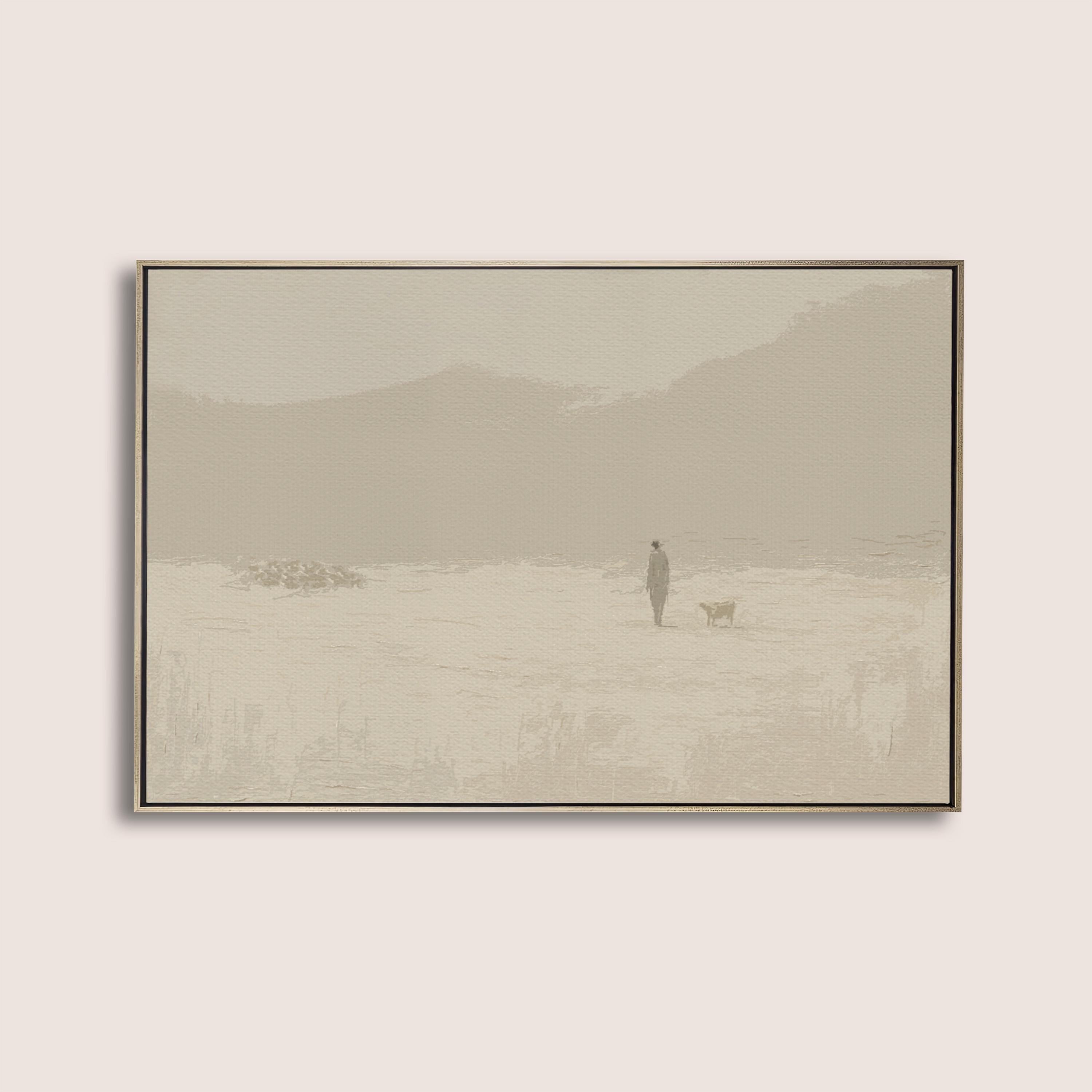 Leave the 99 - Christian Wall Art Print, Minimalist Lost Sheep Print, Faith-Based Home Decor