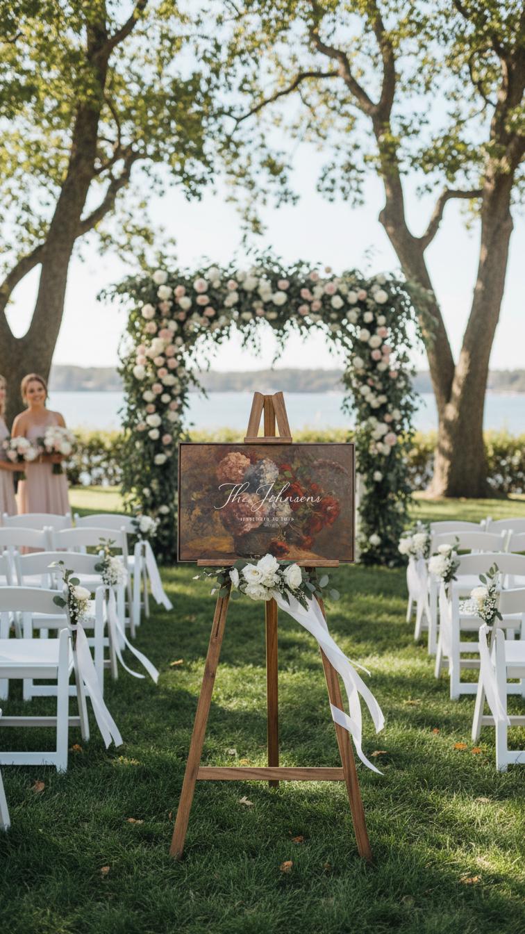 Custom Vintage Art Wedding Newlyweds Sign - Reception or Home Decor - Wedding Gift