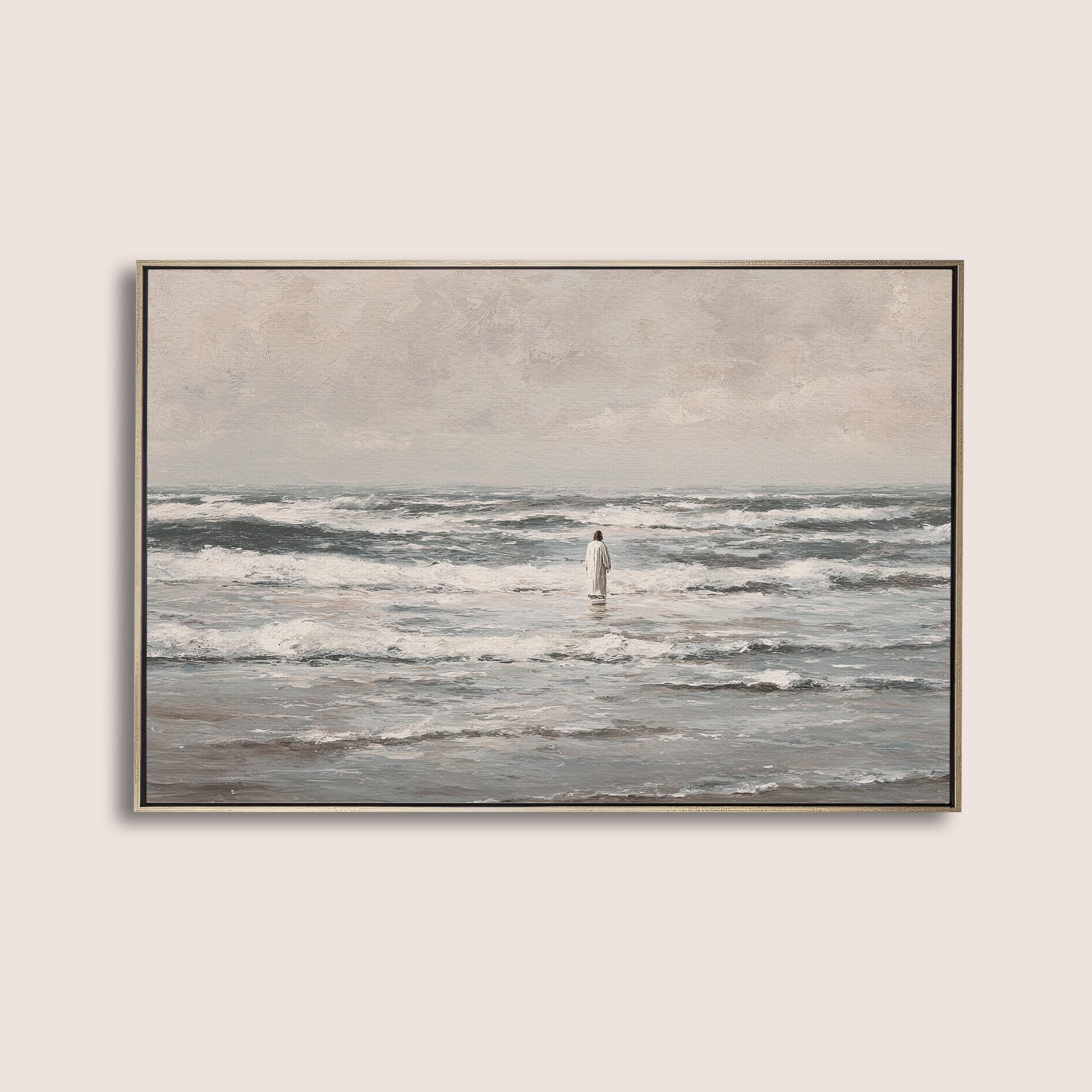 Power Over the Waves and Ocean - Christian Wall Decor, Ocean Art Print