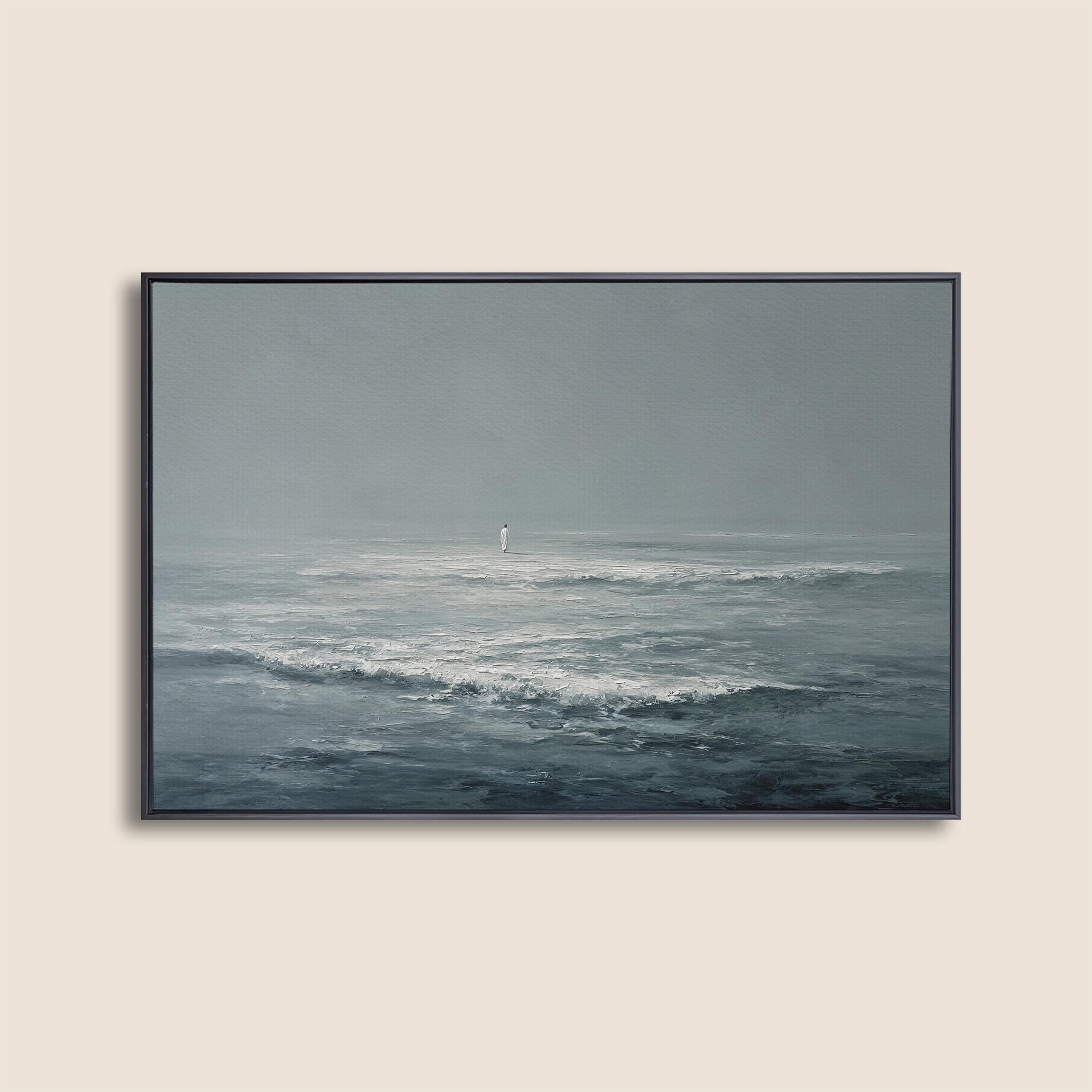 Jesus Walks on Water, Christian Wall Decor, Ocean Art Print