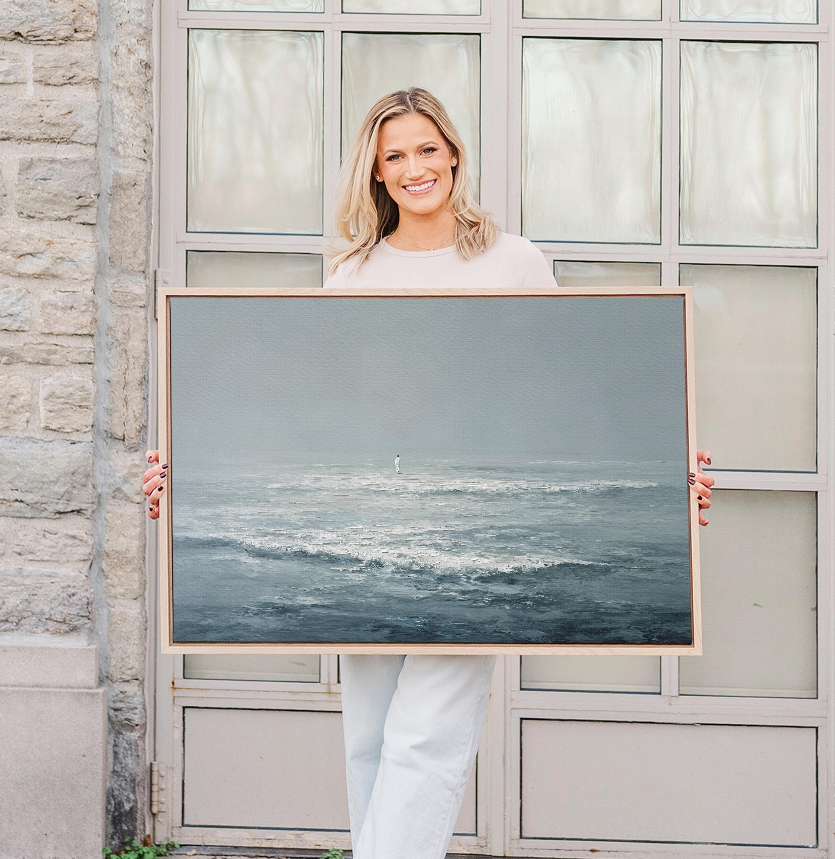 Jesus Walks on Water, Christian Wall Decor, Ocean Art Print