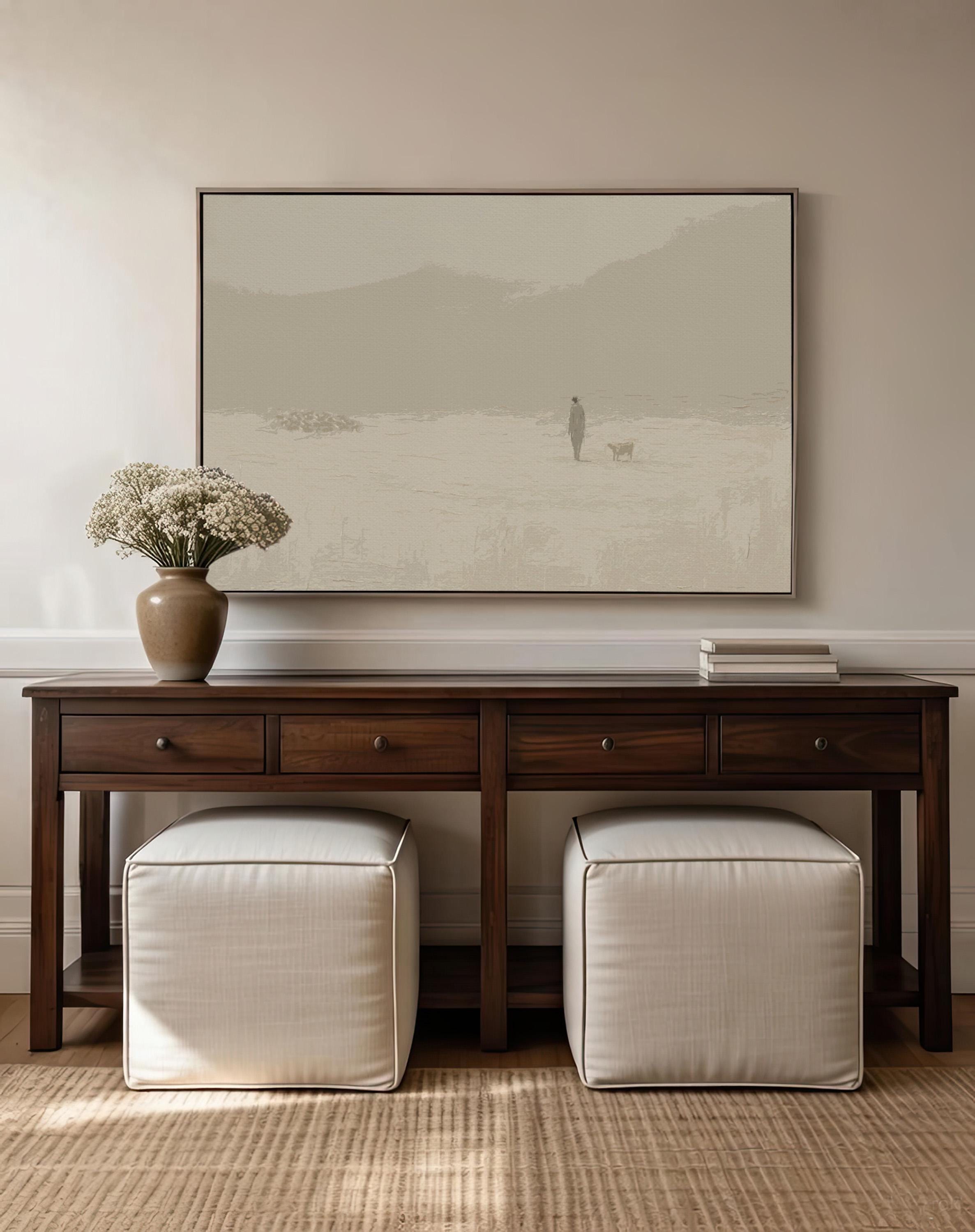 Leave the 99 - Christian Wall Art Print, Minimalist Lost Sheep Print, Faith-Based Home Decor