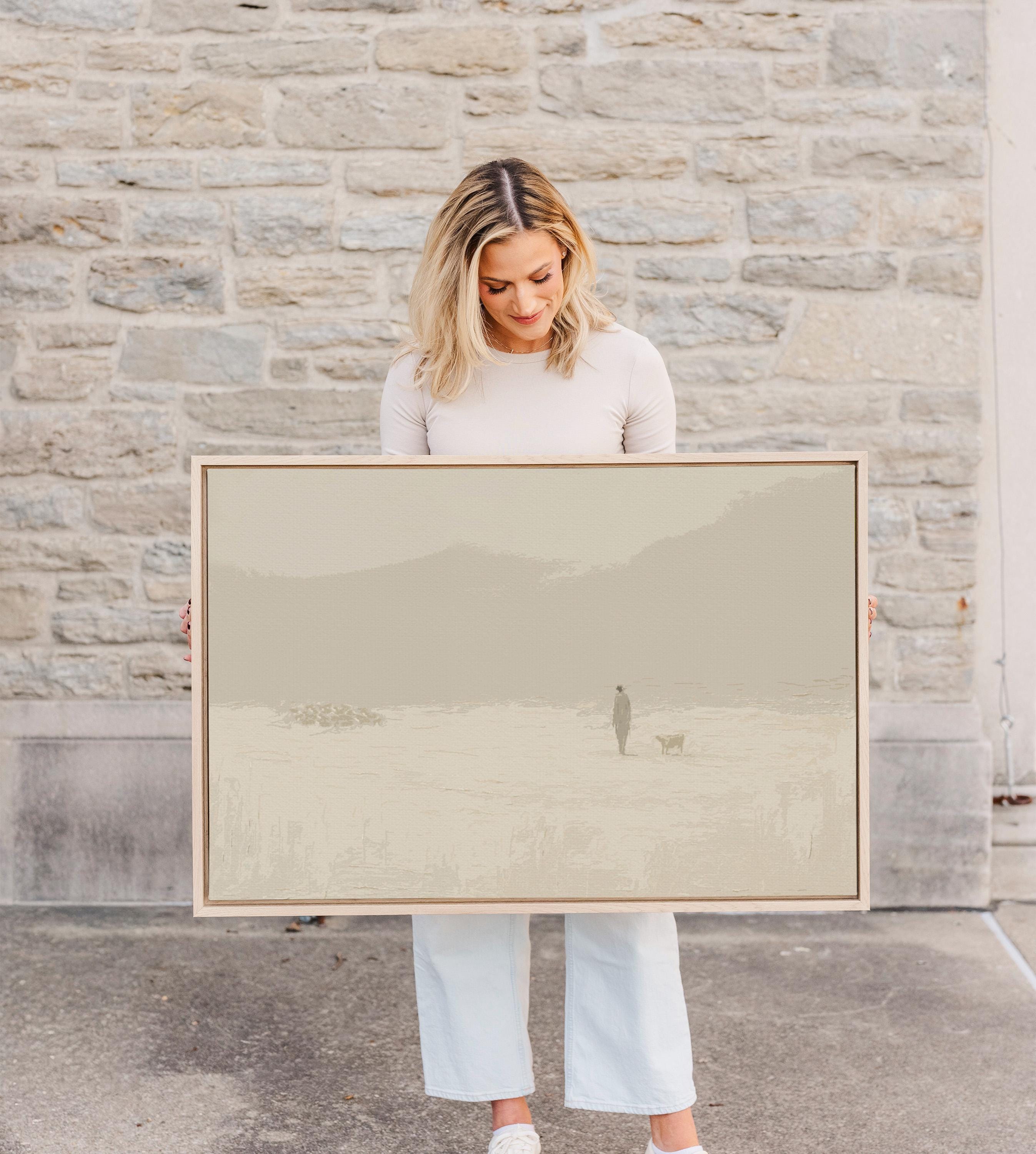 Leave the 99 - Christian Wall Art Print, Minimalist Lost Sheep Print, Faith-Based Home Decor