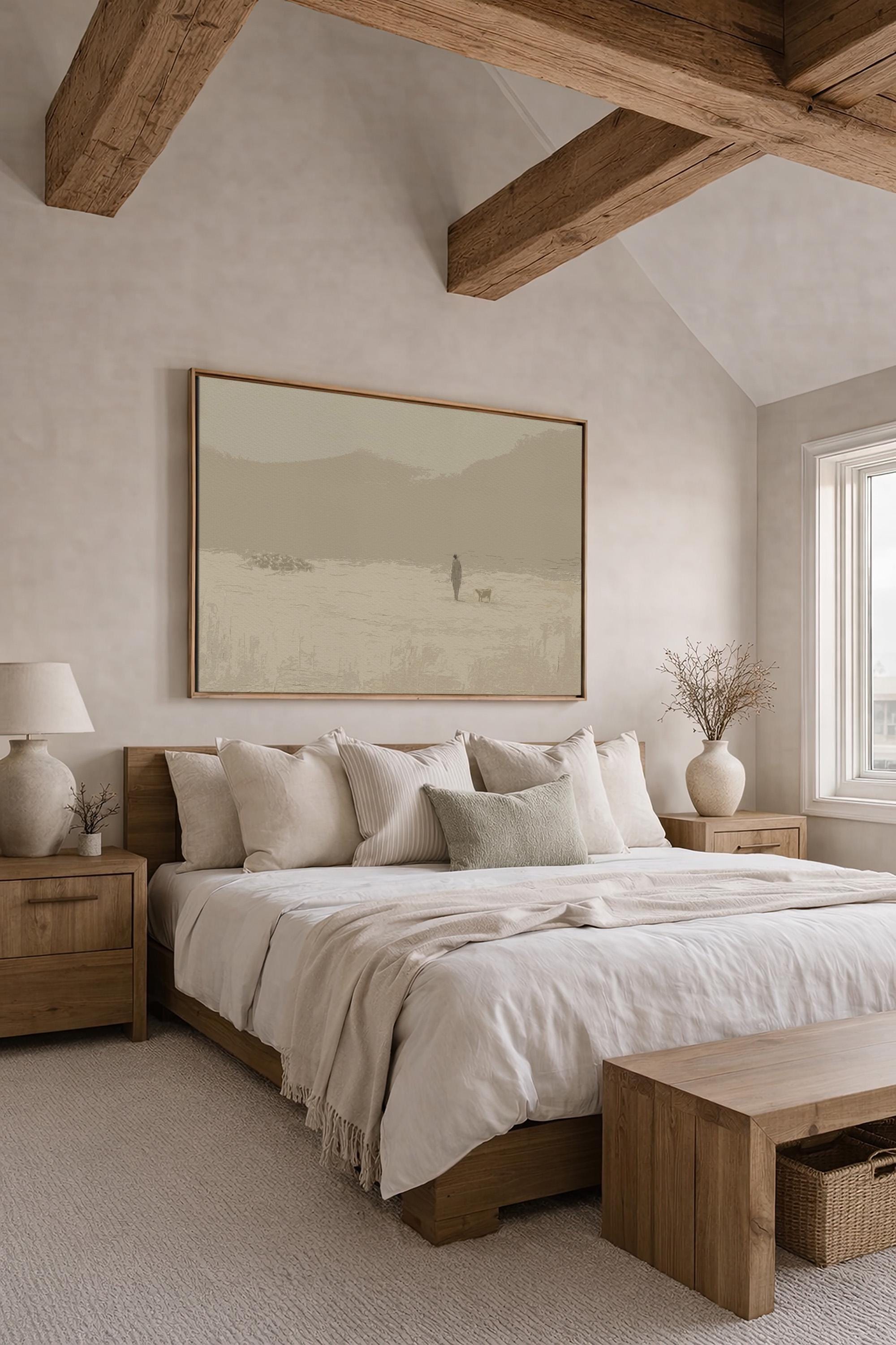 Leave the 99 - Christian Wall Art Print, Minimalist Lost Sheep Print, Faith-Based Home Decor