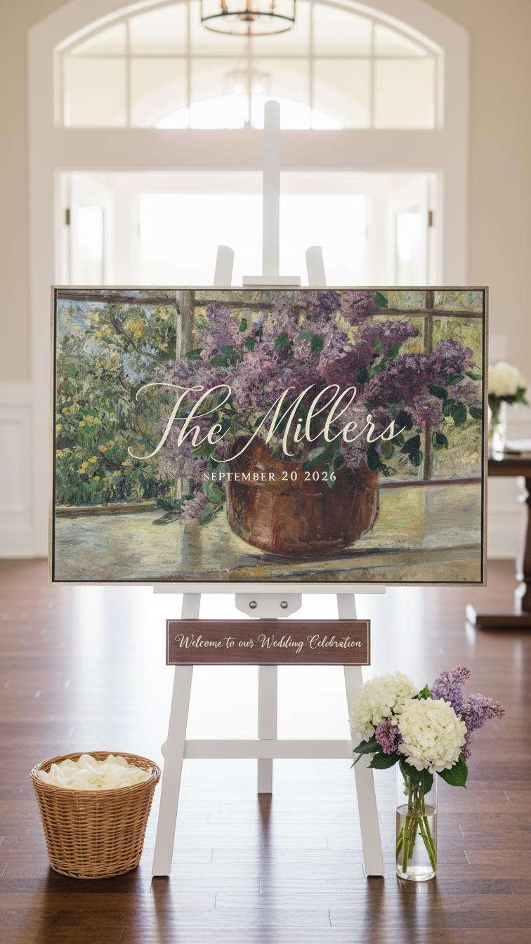 Custom Vintage Art Wedding Newlyweds Sign - Reception or Home Decor - Wedding Gift