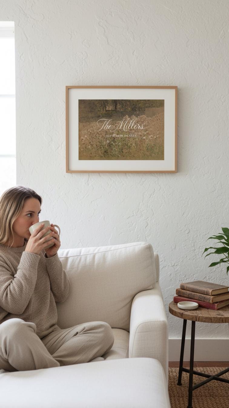 Custom Vintage Art Wedding Newlyweds Sign - Reception or Home Decor - Wedding Gift