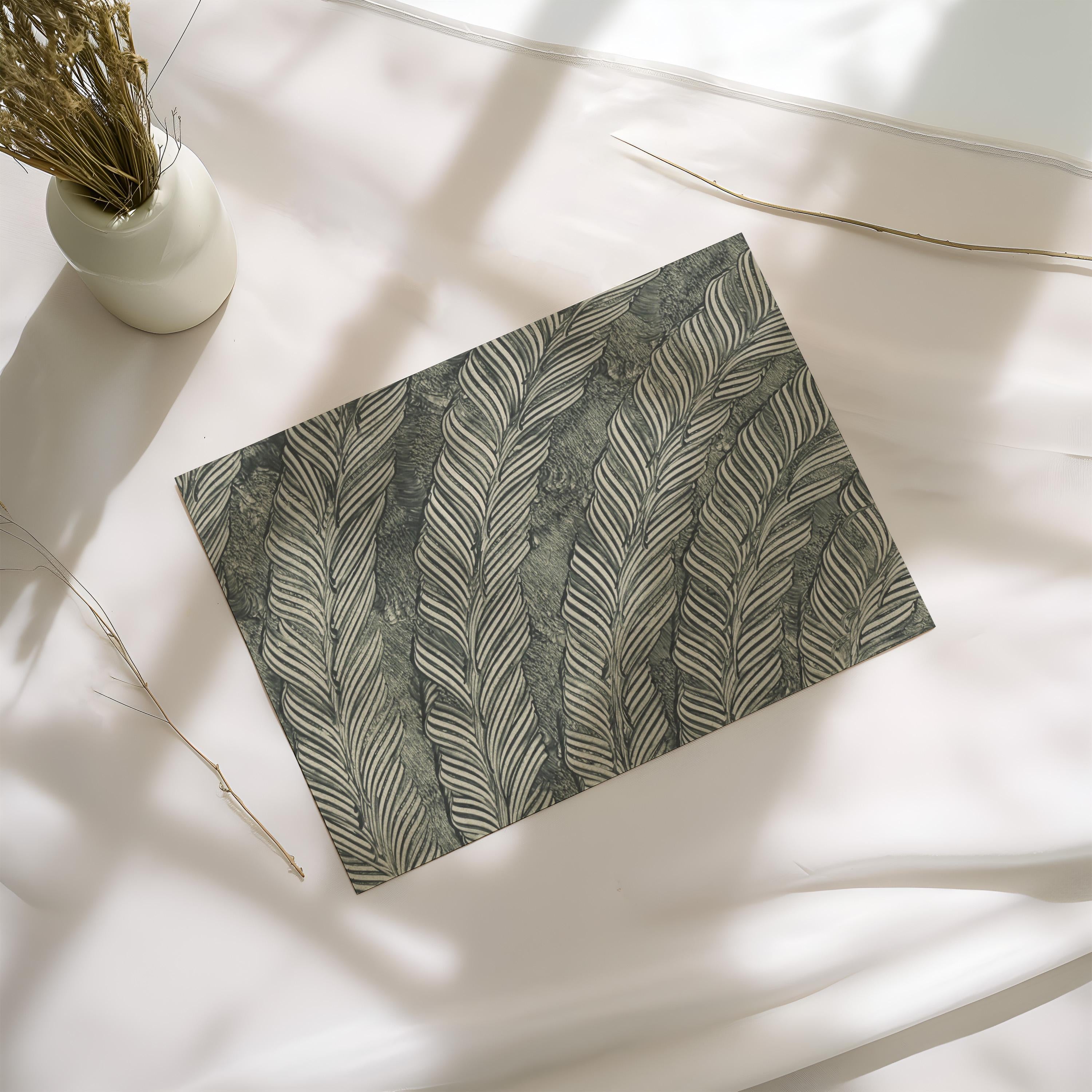 Neutral Botanical Wall Art, Green Palm Leaf Print, Earthy Faith Home Decor