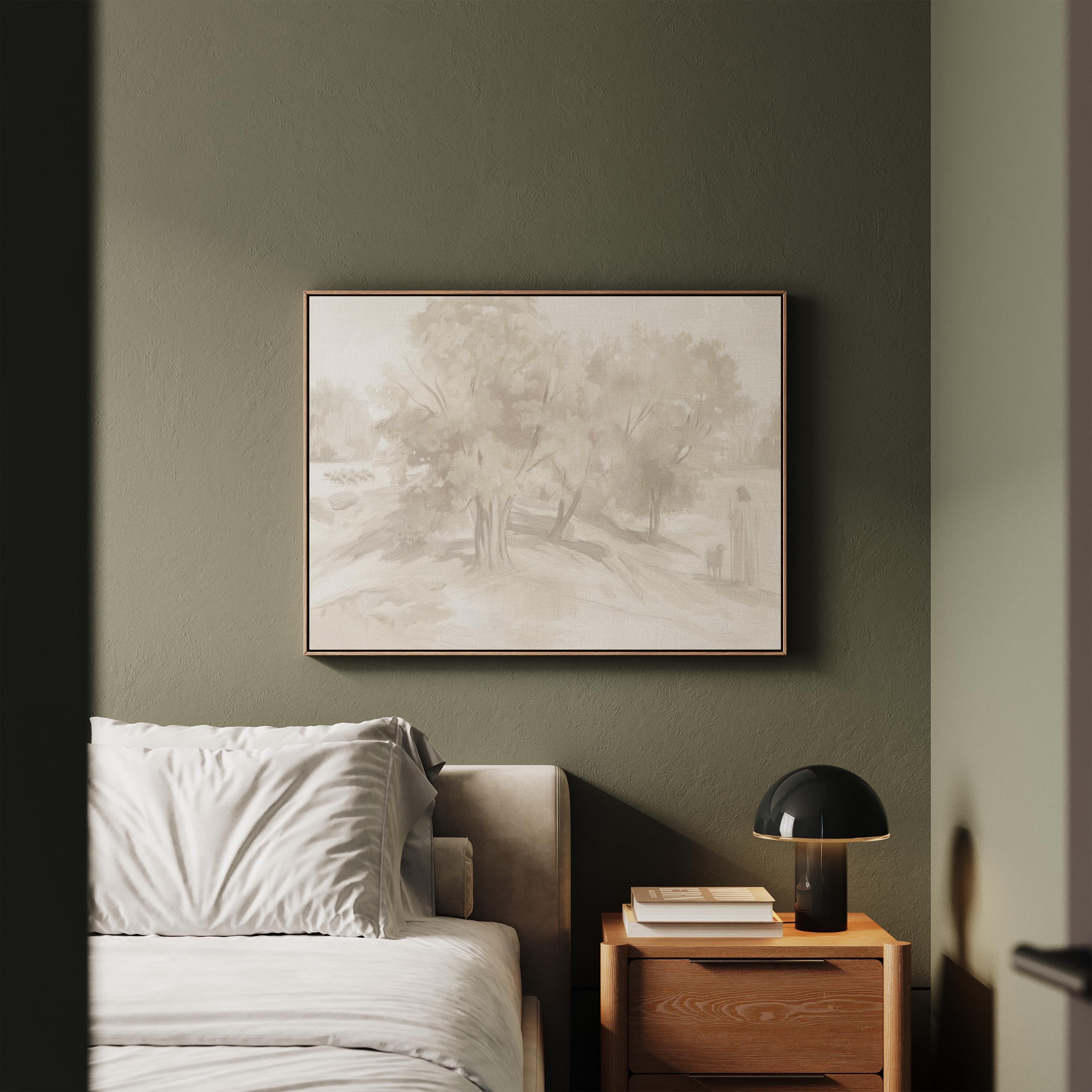 Farmhouse Faith Canvas | Corot Oak Grove Christian Wall Art Print | Impressionist Christian Wall Art | Faith Gift | G0001