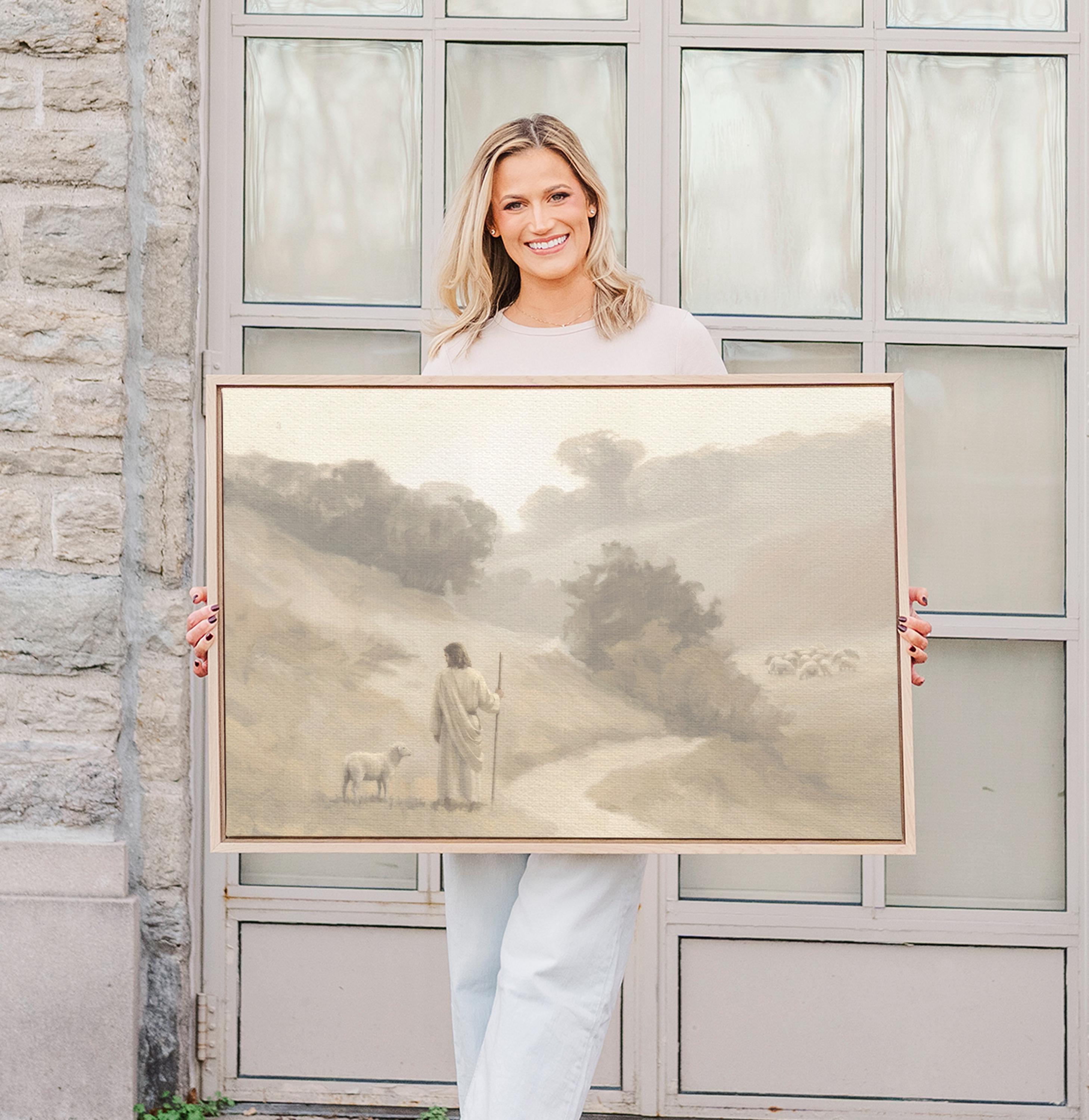 Be Still Canvas | Dusk Path Hollow Christian Wall Art Print | Moody Christian Wall Art | Faith Gift | F0004