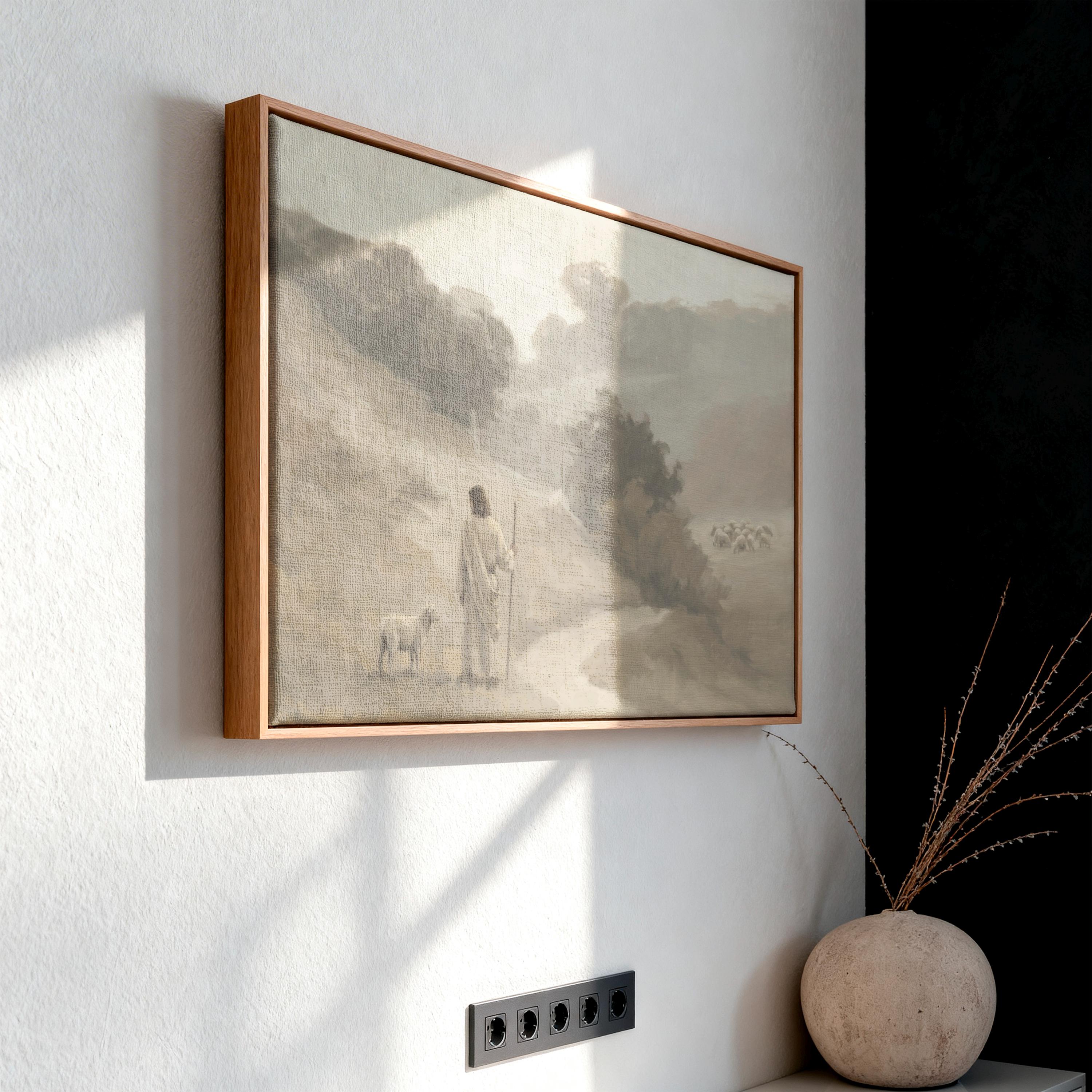 Be Still Canvas | Dusk Path Hollow Christian Wall Art Print | Moody Christian Wall Art | Faith Gift | F0004