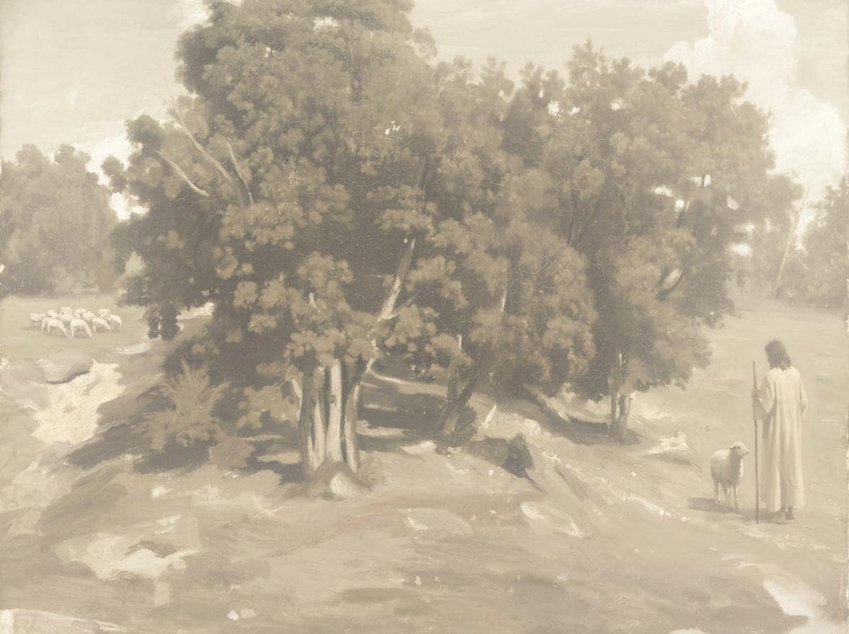 Be Still Canvas | Corot Oak Grove Christian Wall Art Print | Impressionist Christian Wall Art | Faith Gift | F0001