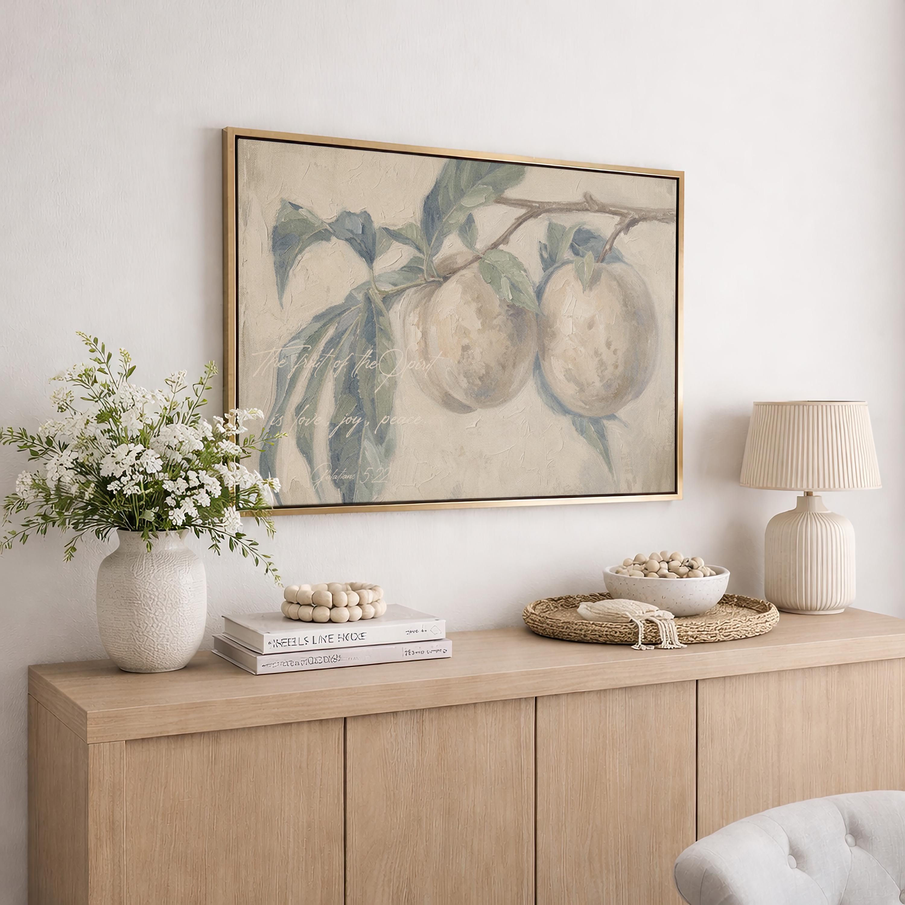Fruit Of the Spirit Wall Art Print | Soft Scripture Wall Art Print | Scripture Print Christian Wall Art Print | W0032