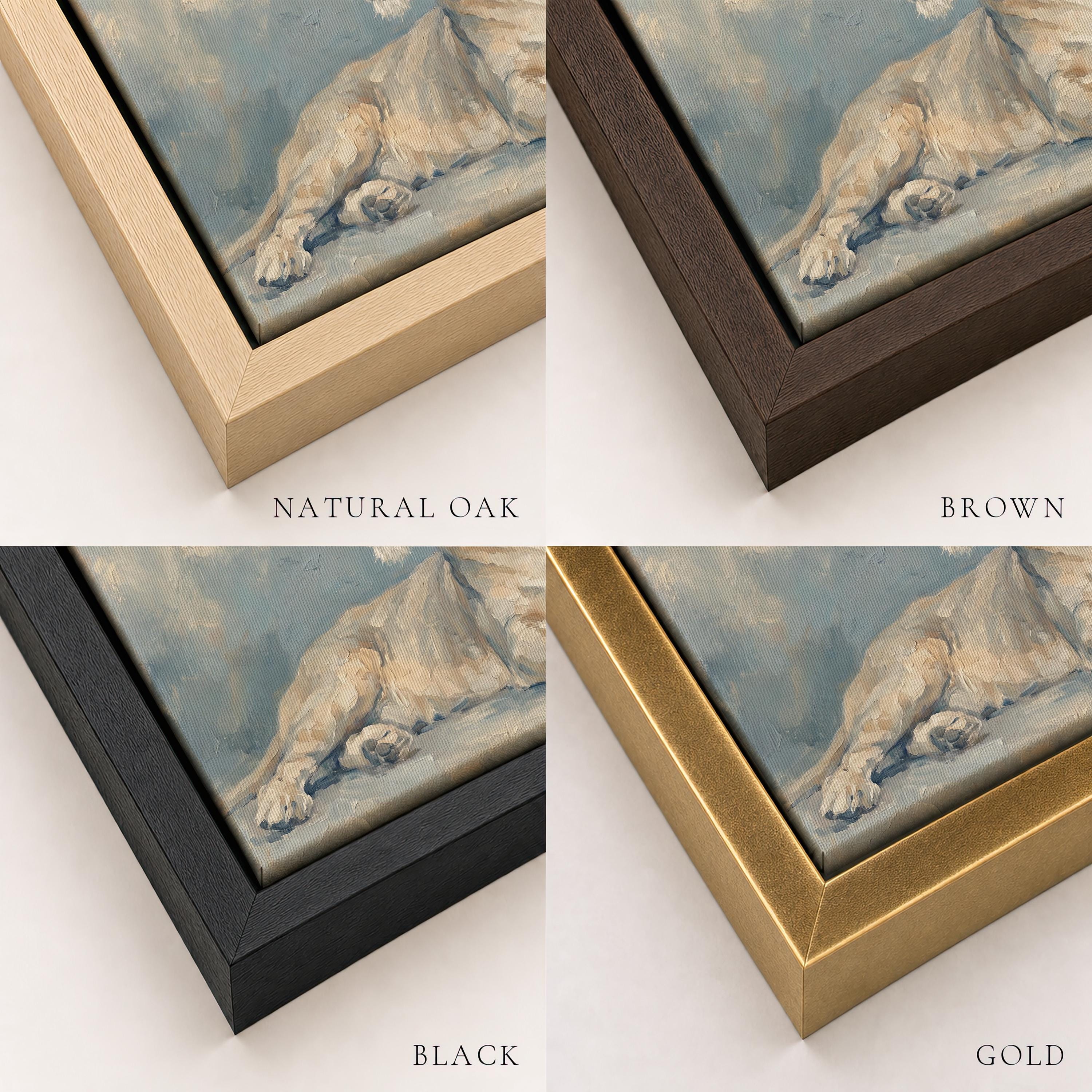 Nursery Lion and Courage Christian Wall Art Print | P0037