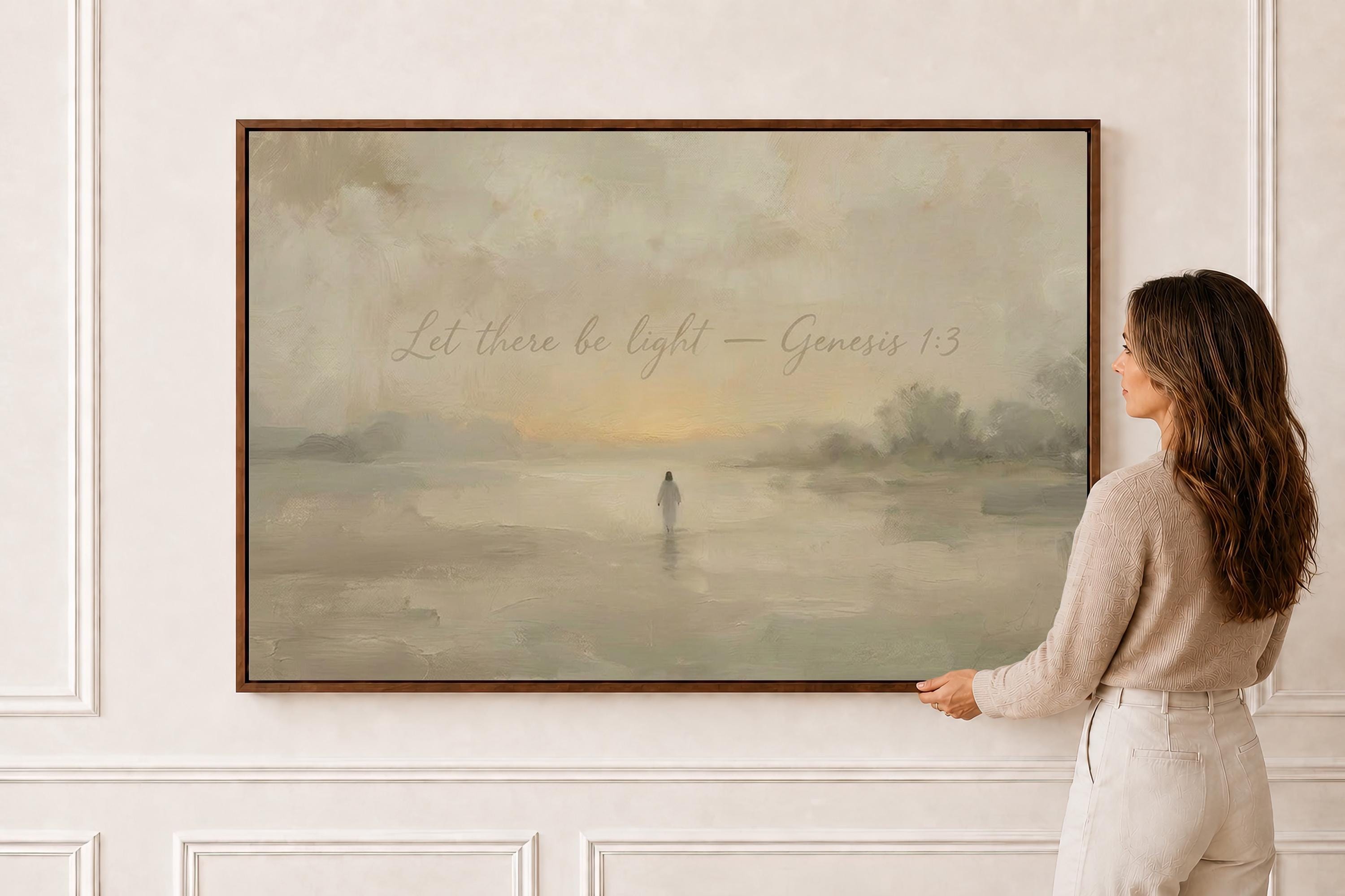Creation Light Christian Wall Art Print | W0192