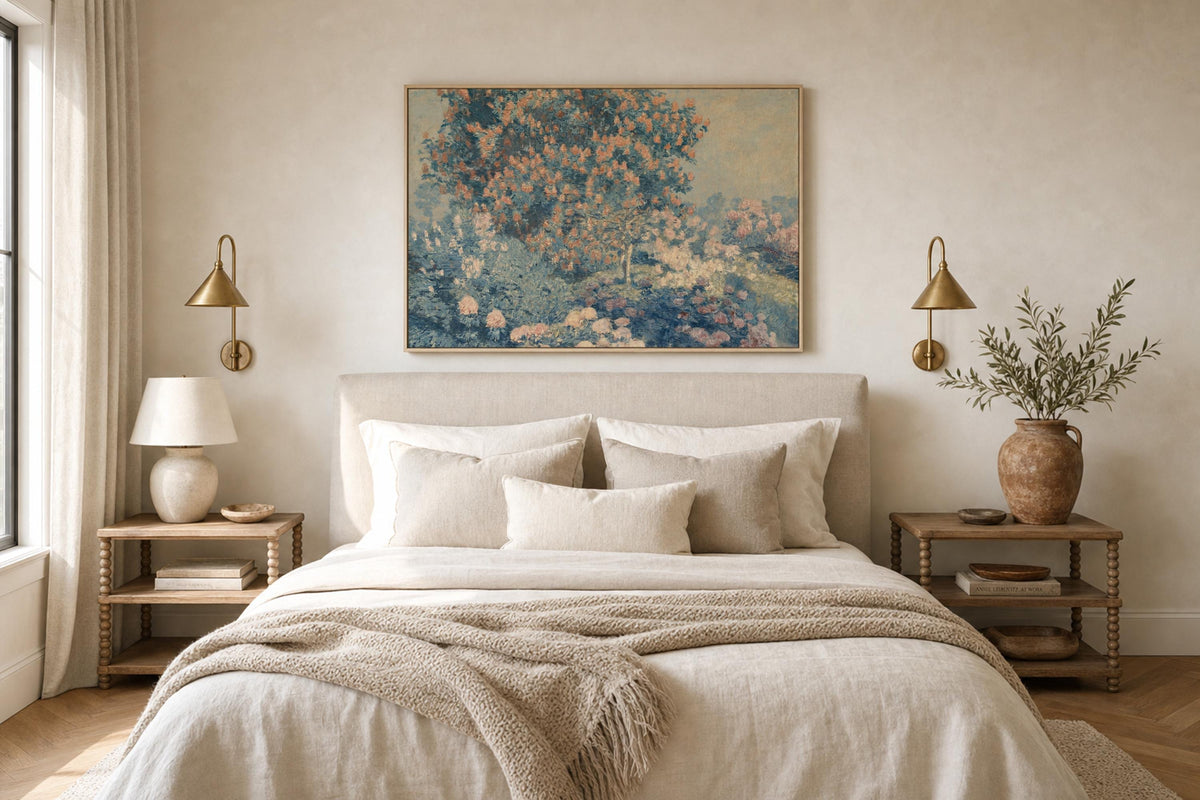 Blue Blossom Garden — Floral Print