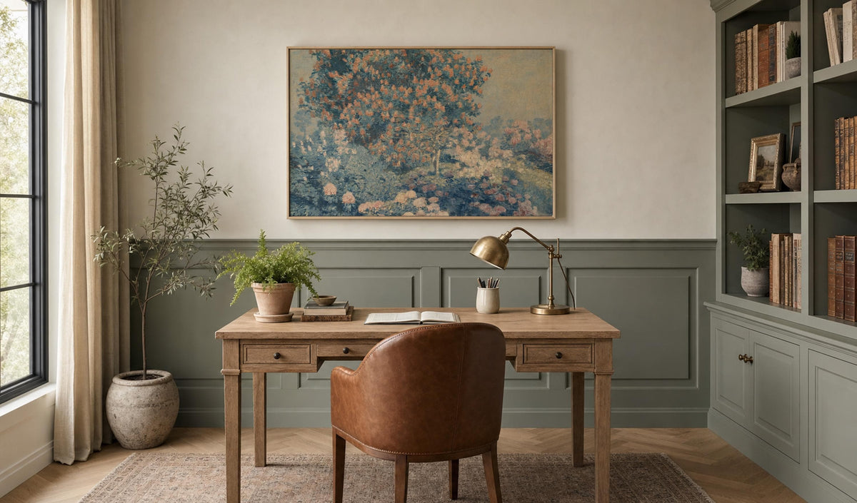 Blue Blossom Garden — Floral Print