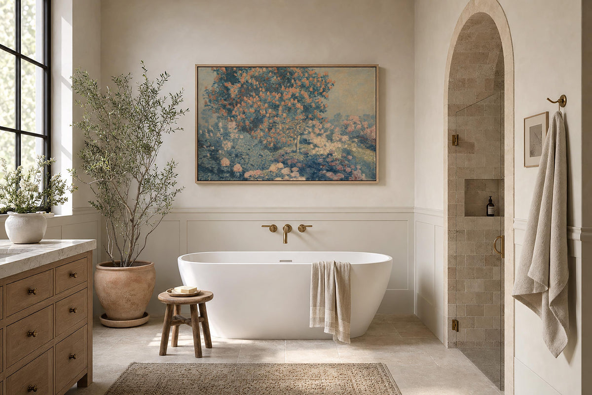 Blue Blossom Garden — Floral Print
