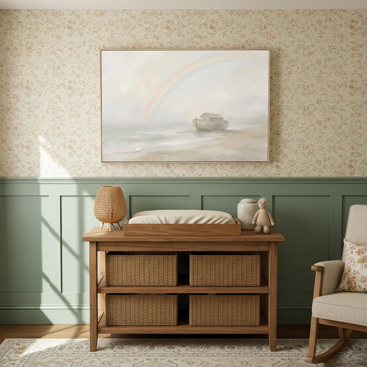 Noah's Ark — Rainbow Nursery Art | Product view 7