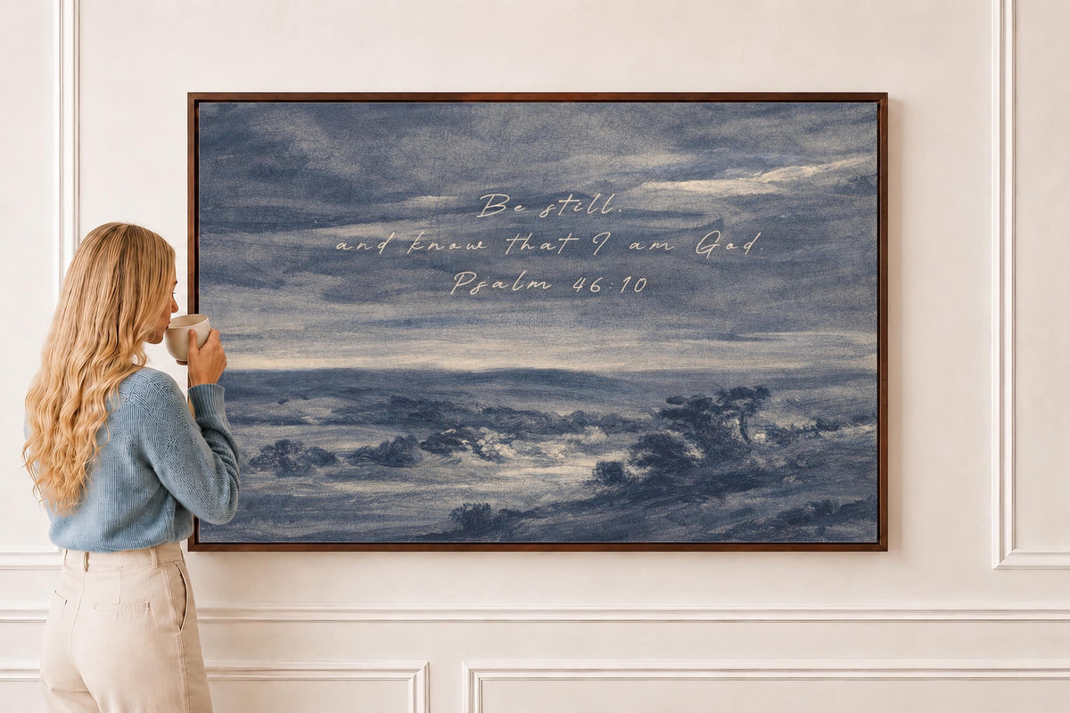 Be Still, Moody Coastal — Psalm 46:10 | Product view 1