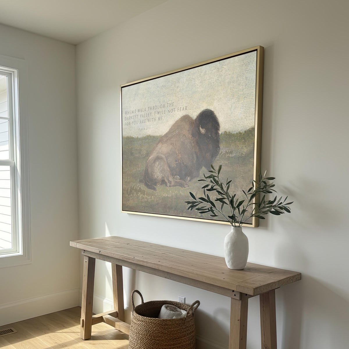 Wildlife Bison — Psalm 23:4 | Product view 3