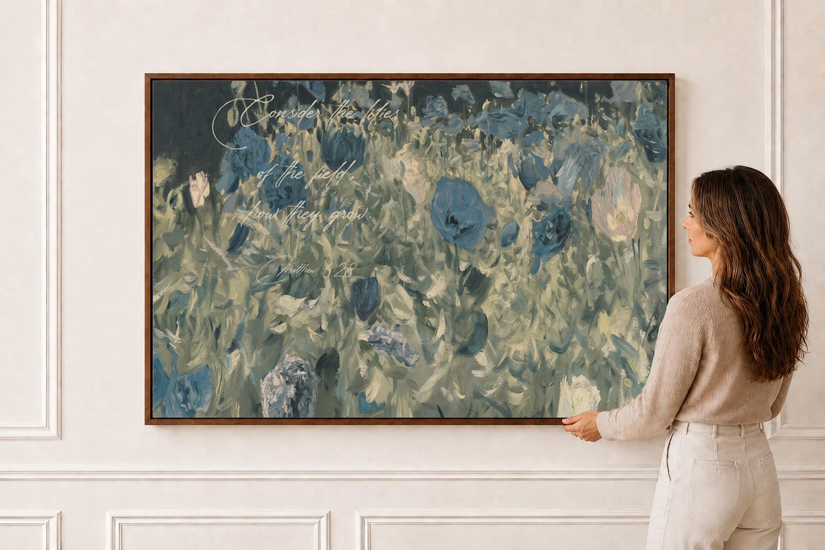 Consider the Lilies — Scripture Wall Art | Product view 1