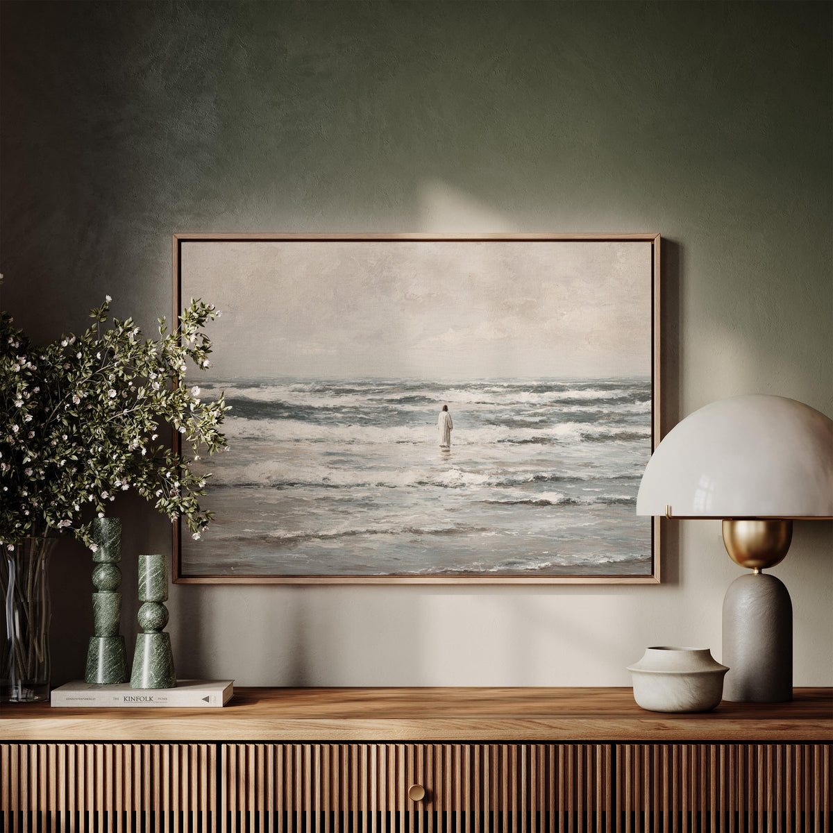 Power Over the Waves and Ocean - Christian Wall Decor, Ocean Art Print | Product view 6