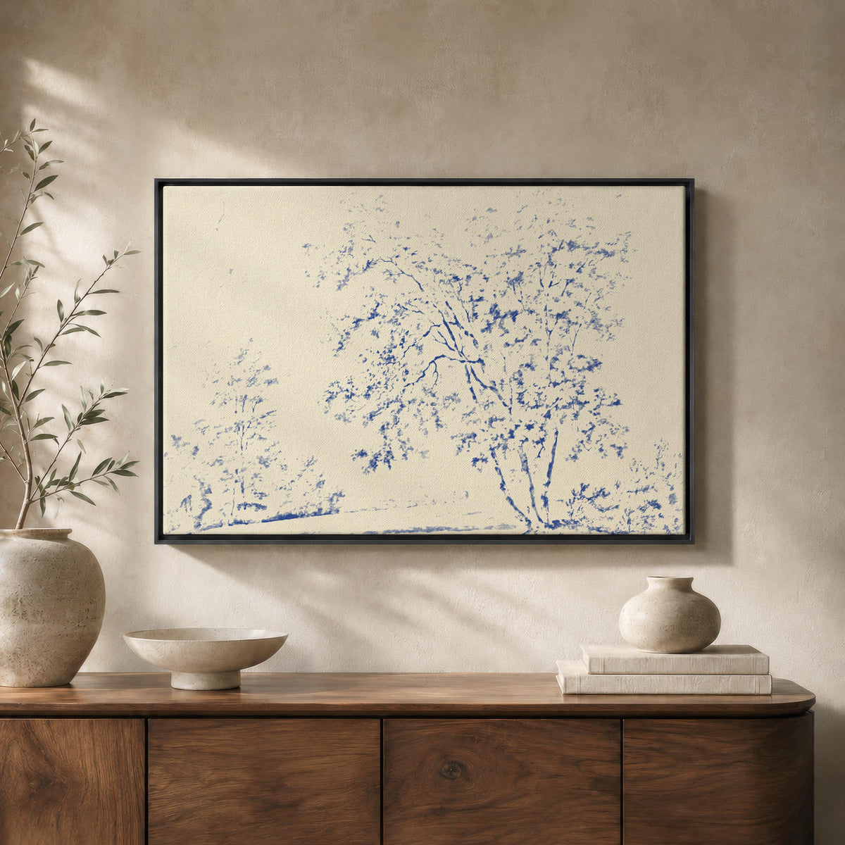 Watercolor Trees Toile — Scripture Wall Art | Product view 1