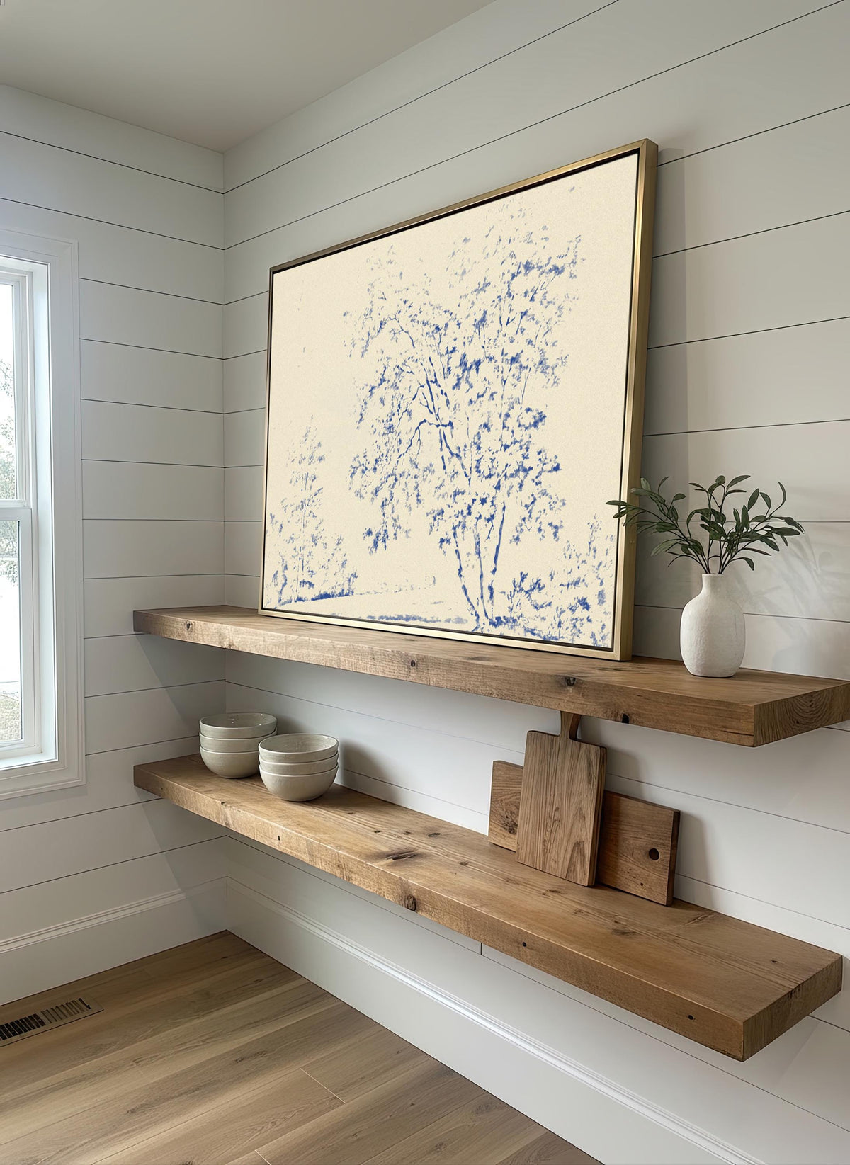 Watercolor Trees Toile — Scripture Wall Art | Product view 3