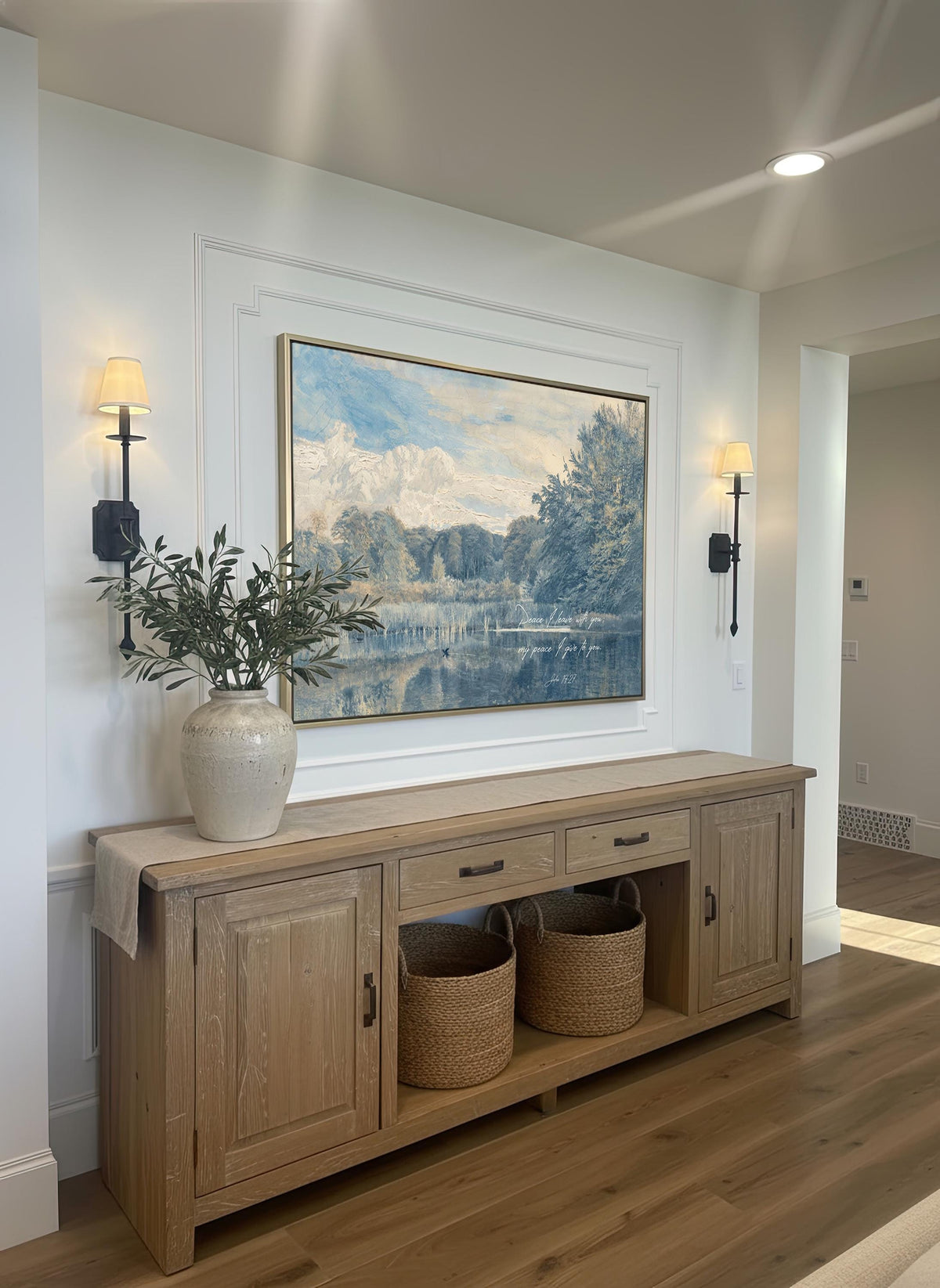 Tonal Faith Verse — Scripture Wall Art | Product view 9