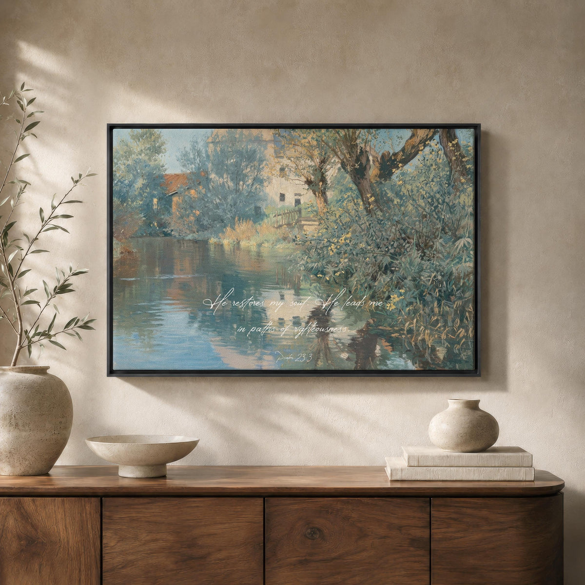 Serene Scripture Print — Scripture Wall Art | Product view 2