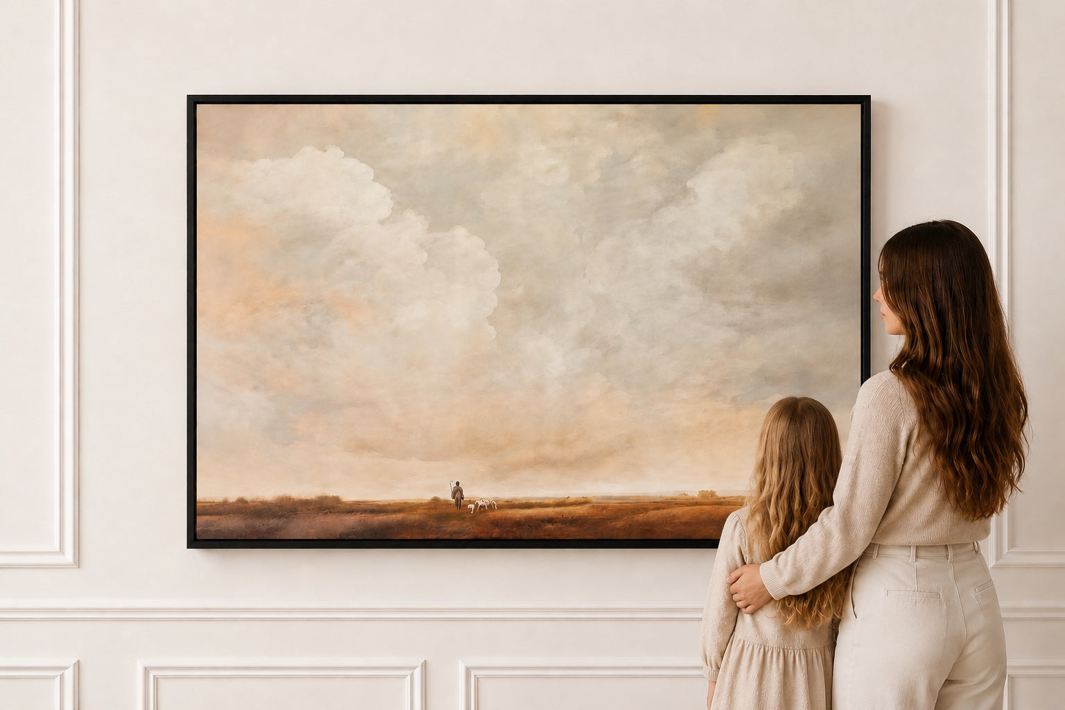 Minimalist Last Supper Wall Art — Modern Christian Canvas