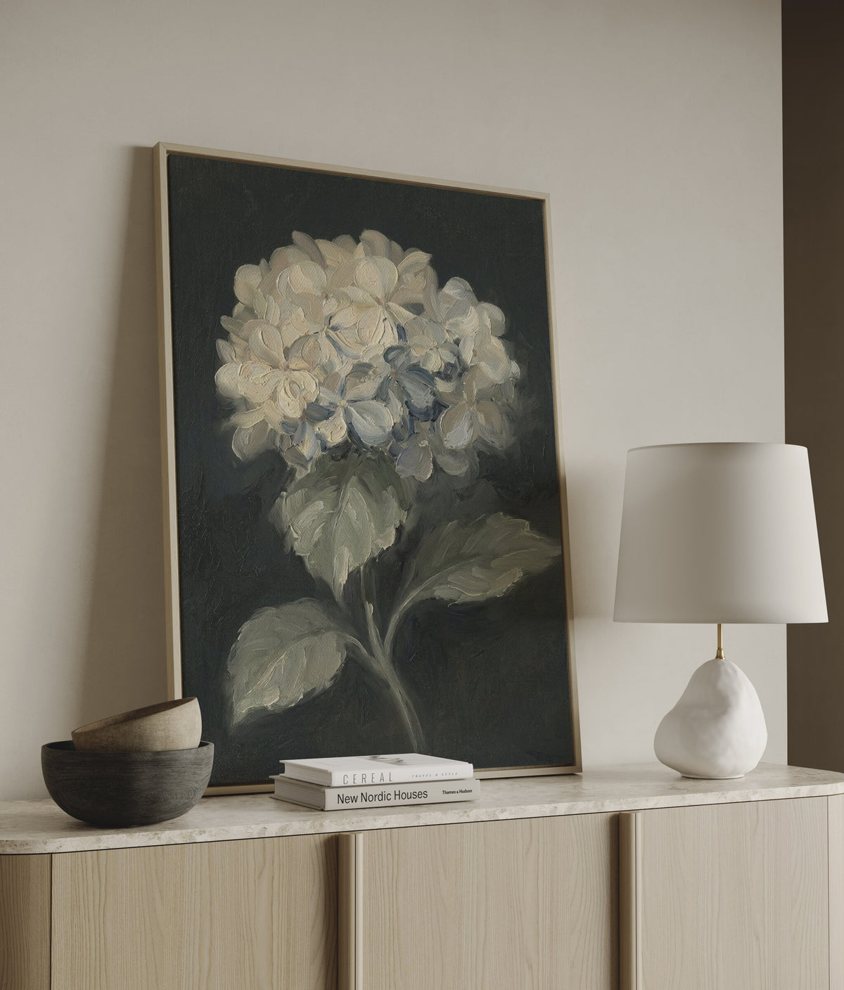 Stuart Park White Hydrangea wall art