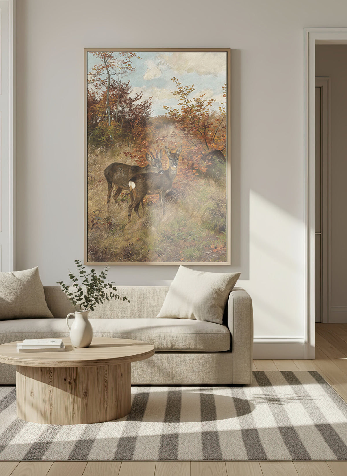 Deer in Autumn Thicket wall art