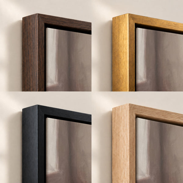 Bread and Cup by the Window frame finish options: Brown, Gold, Black and Natural