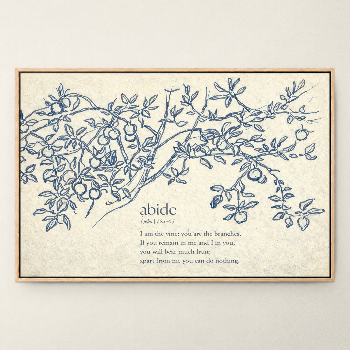 Blue Abide wall art