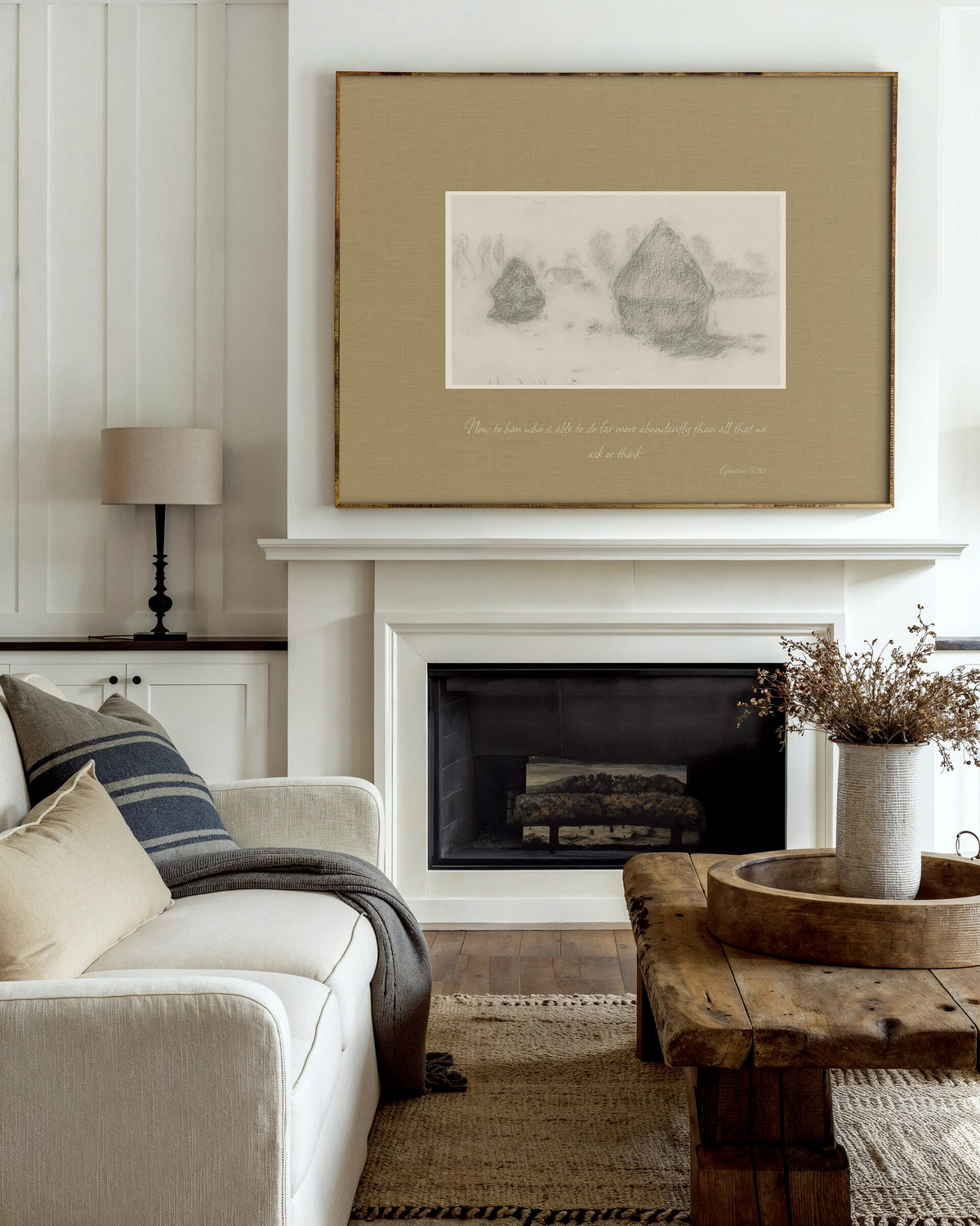 Vintage Haystack Sketch wall art
