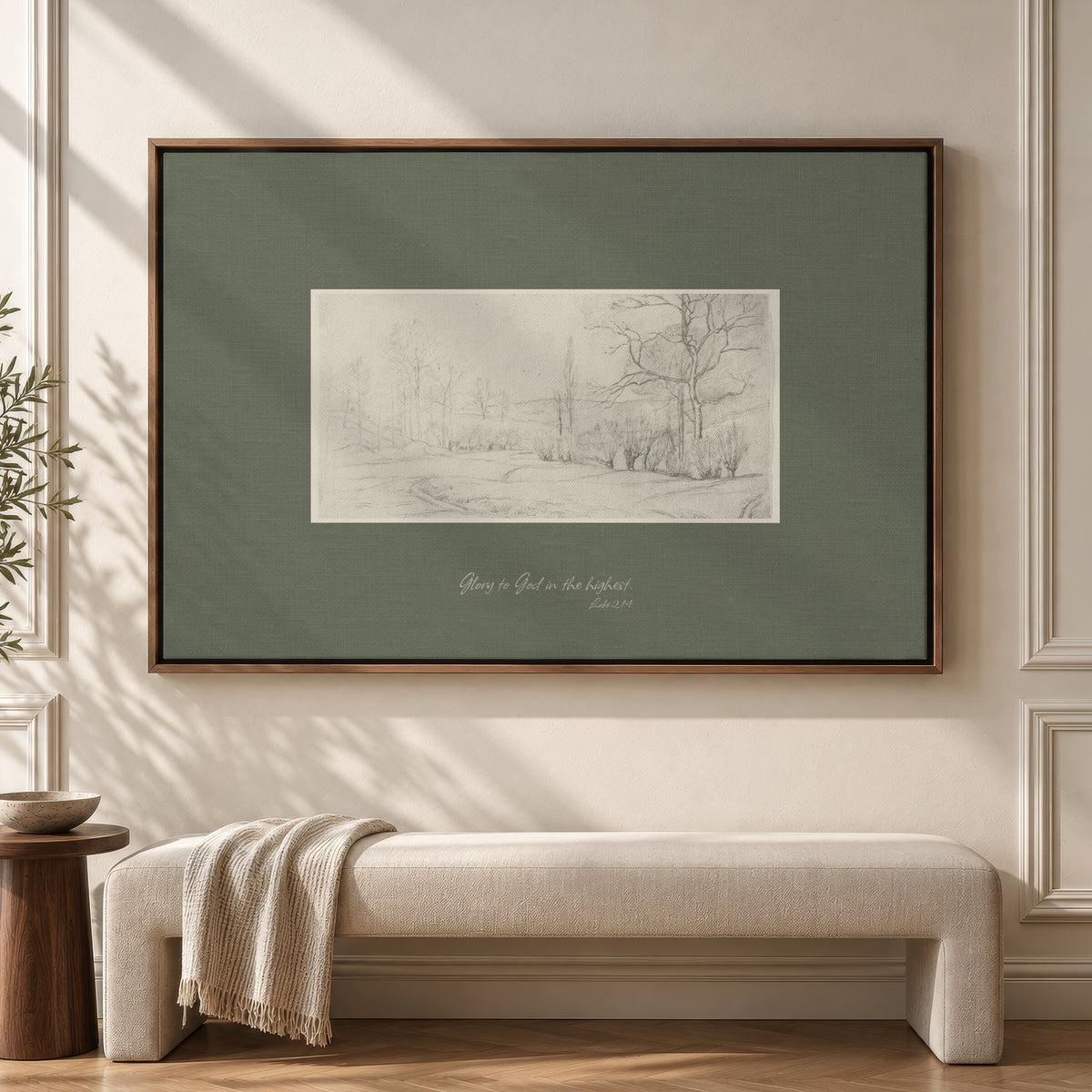 Winter Woodland Sketch wall art