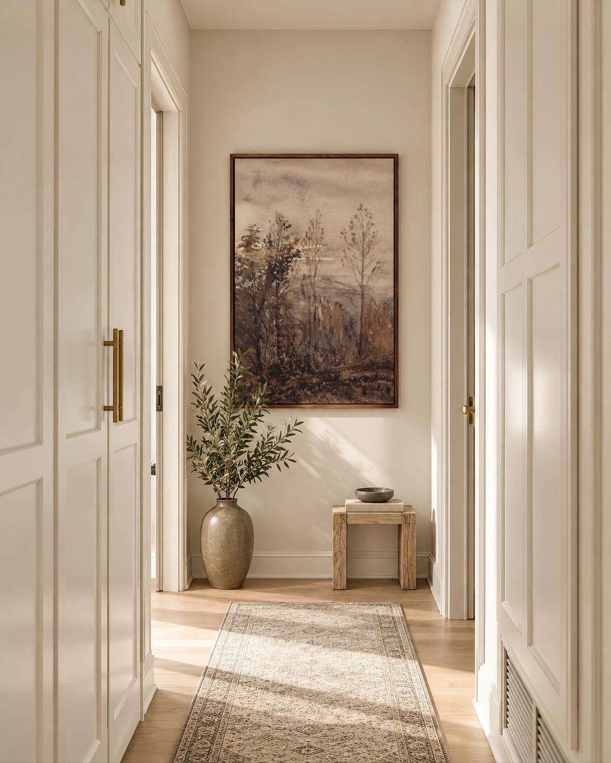 Autumn Trees at Dusk wall art